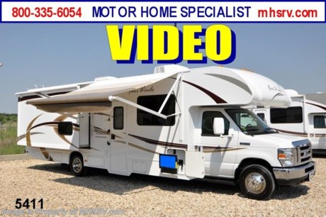 &lt;a href=&quot;http://www.mhsrv.com/coachmen-rv/&quot;&gt;&lt;img src=&quot;http://www.mhsrv.com/images/sold-coachmen.jpg&quot; width=&quot;383&quot; height=&quot;141&quot; border=&quot;0&quot; /&gt;&lt;/a&gt; Receive a $1,000 VISA Gift Card /Canada 3/1/13/ + MHSRV Camper&#39;s Pkg. that includes a 32 inch LCD TV with Built in DVD Player, a Sony Play Station 3 with Blu-Ray capability, a GPS Navigation System, (4) Collapsible Chairs, a Large Collapsible Table, a Rolling Igloo Cooler, an Electric Grill and a Complete Grillers Utensil Set with purchase of this unit. Offer valid Jan. 2nd and ends Mar. 30th 2013. #1 Volume Selling Thor Motor Coach Dealer in the World. &lt;object width=&quot;400&quot; height=&quot;300&quot;&gt;&lt;param name=&quot;movie&quot; value=&quot;http://www.youtube.com/v/S7FvsC3Fiv4?version=3&amp;amp;hl=en_US&quot;&gt;&lt;/param&gt;&lt;param name=&quot;allowFullScreen&quot; value=&quot;true&quot;&gt;&lt;/param&gt;&lt;param name=&quot;allowscriptaccess&quot; value=&quot;always&quot;&gt;&lt;/param&gt;&lt;embed src=&quot;http://www.youtube.com/v/S7FvsC3Fiv4?version=3&amp;amp;hl=en_US&quot; type=&quot;application/x-shockwave-flash&quot; width=&quot;400&quot; height=&quot;300&quot; allowscriptaccess=&quot;always&quot; allowfullscreen=&quot;true&quot;&gt;&lt;/embed&gt;&lt;/object&gt;  MSRP $101,776. New 2013 Thor Motor Coach Four Winds Class C RV. Model 31A with Ford E-450 chassis &amp; Ford Triton V-10 engine. This Bunkhouse unit measures approximately 32 feet 2 inches in length. Optional equipment includes the Four Winds graphics package, LED TV on swivel, DVD, glazed wood package, leatherette driver&#39;s and passenger&#39;s charis, LED TV with DVD in bedroom, back up camera and monitor, (2) LCD TVs in bunk beds, convection/microwave, upgraded A/C, spare tire kit, heated remote exterior mirrors, outside shower, exterior entertainment center, automatic patio awning, wheel liners, gas/electric water heater, second auxiliary battery, leatherette sofa, child saftey tether, Fantastic Fan, keyless cab entry, valve stem extenders, auto transfer switch &amp; heated holding tanks. The Four Winds Class C RV has an incredible list of standard features for 2013 including power windows and locks, tinted coach glass, molded front cap, double door refrigerator, roof ladder, roof A/C unit, 4000 Onan Micro Quiet generator, slick fiberglass exterior, patio awning, full extension drawer glides, bedspread &amp; pillow shams and much more. FOR ADDITIONAL INFORMATION, BROCHURE, WINDOW STICKER, PHOTOS &amp; VIDEOS PLEASE VISIT MOTOR HOME SPECIALIST AT MHSRV .com or CALL 800-335-6054. At Motor Home Specialist we DO NOT charge any prep or orientation fees like you will find at other dealerships. All sale prices include a 200 point inspection, interior &amp; exterior wash &amp; detail of vehicle, a thorough coach orientation with an MHS technician, an RV Starter&#39;s kit, a nights stay in our delivery park featuring landscaped and covered pads with full hook-ups and much more! Read From Thousands of Testimonials at MHSRV .com and See What They Had to Say About Their Experience at Motor Home Specialist. WHY PAY MORE?...... WHY SETTLE FOR LESS?