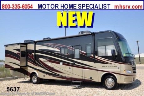 &lt;a href=&quot;http://www.mhsrv.com/thor-motor-coach/&quot;&gt;&lt;img src=&quot;http://www.mhsrv.com/images/sold-thor.jpg&quot; width=&quot;383&quot; height=&quot;141&quot; border=&quot;0&quot; /&gt;&lt;/a&gt;

&lt;object width=&quot;400&quot; height=&quot;300&quot;&gt;&lt;param name=&quot;movie&quot; value=&quot;http://www.youtube.com/v/_D_MrYPO4yY?version=3&amp;amp;hl=en_US&quot;&gt;&lt;/param&gt;&lt;param name=&quot;allowFullScreen&quot; value=&quot;true&quot;&gt;&lt;/param&gt;&lt;param name=&quot;allowscriptaccess&quot; value=&quot;always&quot;&gt;&lt;/param&gt;&lt;embed src=&quot;http://www.youtube.com/v/_D_MrYPO4yY?version=3&amp;amp;hl=en_US&quot; type=&quot;application/x-shockwave-flash&quot; width=&quot;400&quot; height=&quot;300&quot; allowscriptaccess=&quot;always&quot; allowfullscreen=&quot;true&quot;&gt;&lt;/embed&gt;&lt;/object&gt; $2,000 VISA GIFT CARD W/PURCHASE! /TX 10/4/12/ MSRP $131,312. New 2013 Thor Motor Coach Daybreak: Model 32HD. This RV measures approximately 33 feet 8 inches in length &amp; has two slide-outs. Optional equipment includes Luxury Cherry wood package, Crossfire full body paint, LCD bedroom TV, second roof A/C unit (centrally ducted), Onan 5500 generator, dual auxiliary batteries, 50 amp service cord and gas/electric water heater. The all new Thor Daybreak motor home also features a Ford 22-Series chassis with Triton V-10 Ford engine, power patio awning, tinted 1-piece windshield, ball bearing drawer glides and much more. FOR ADDITIONAL PHOTOS, INFO &amp; PRODUCT VIDEO please visit Motor Home Specialist www.mhsrv . com or call 800-335-6054.