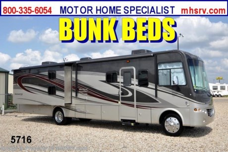 &lt;a href=&quot;http://www.mhsrv.com/coachmen-rv/&quot;&gt;&lt;img src=&quot;http://www.mhsrv.com/images/sold-coachmen.jpg&quot; width=&quot;383&quot; height=&quot;141&quot; border=&quot;0&quot; /&gt;&lt;/a&gt;
Coachmen Encounter class a motorhome with bunk beds - Fort Worth 7/23/12.
&lt;object width=&quot;400&quot; height=&quot;300&quot;&gt;&lt;param name=&quot;movie&quot; value=&quot;http://www.youtube.com/v/SBqi8PKYWdo?version=3&amp;amp;hl=en_US&quot;&gt;&lt;/param&gt;&lt;param name=&quot;allowFullScreen&quot; value=&quot;true&quot;&gt;&lt;/param&gt;&lt;param name=&quot;allowscriptaccess&quot; value=&quot;always&quot;&gt;&lt;/param&gt;&lt;embed src=&quot;http://www.youtube.com/v/SBqi8PKYWdo?version=3&amp;amp;hl=en_US&quot; type=&quot;application/x-shockwave-flash&quot; width=&quot;400&quot; height=&quot;300&quot; allowscriptaccess=&quot;always&quot; allowfullscreen=&quot;true&quot;&gt;&lt;/embed&gt;&lt;/object&gt;$2,000 VISA Gift Card with purchase. Offer Ends 8/31/12. #1 ENCOUNTER DEALER IN AMERICA! &lt;object width=&quot;400&quot; height=&quot;300&quot;&gt;&lt;param name=&quot;movie&quot; value=&quot;http://www.youtube.com/v/_cfHrOjIfJo?version=3&amp;amp;hl=en_US&quot;&gt;&lt;/param&gt;&lt;param name=&quot;allowFullScreen&quot; value=&quot;true&quot;&gt;&lt;/param&gt;&lt;param name=&quot;allowscriptaccess&quot; value=&quot;always&quot;&gt;&lt;/param&gt;&lt;embed src=&quot;http://www.youtube.com/v/_cfHrOjIfJo?version=3&amp;amp;hl=en_US&quot; type=&quot;application/x-shockwave-flash&quot; width=&quot;400&quot; height=&quot;300&quot; allowscriptaccess=&quot;always&quot; allowfullscreen=&quot;true&quot;&gt;&lt;/embed&gt;&lt;/object&gt;  MSRP $144,890. New 2013 Coachmen Encounter. Model 36BH. This Luxury Bunk House RV measures approximately 37 feet 7 inches in length and features (3) slide-out rooms. Optional equipment includes the beautiful hardwood package, tile flooring, DVD player in bedroom, side by side refrigerator, dual pane windows, power driver seat, stainless steel appliances, kitchen backsplash, 24 inch LCD TV in bedroom, full body paint exterior, hallway bunk TV/DVD &amp; radio, 5500 Onan generator, upgraded 30 inch microwave/convection oven, valve stem extensions, side cameras, power sun visor, outside entertainment center with 32 inch LCD TV, Diamond Shield paint protection, home theater system with sub woofer, Travel Easy Roadside Assistance &amp; RVID. CALL MOTOR HOME SPECIALIST at 800-335-6054 or VISIT MHSRV .com FOR ADDITONAL PHOTOS, DETAILS, BROCHURE, VIDEOS &amp; MORE.