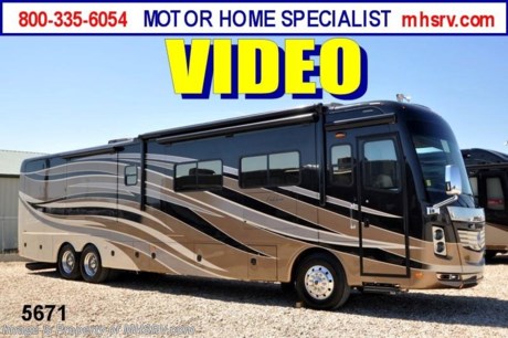 &lt;a href=&quot;http://www.mhsrv.com/holiday-rambler-rv/&quot;&gt;&lt;img src=&quot;http://www.mhsrv.com/images/sold-holidayrambler.jpg&quot; width=&quot;383&quot; height=&quot;141&quot; border=&quot;0&quot; /&gt;&lt;/a&gt; /TX 12/22/12/ Close Out Price at MHSRV .com + $2,000 Visa Gift Card with Purchase &amp; MHSRV will donate $1,000 to Cook Children&#39;s Hospital Starting Oct. 16th - Dec. 29th, 2012. Call 800-335-6054 or Visit MHSRV.com for Our Year End Close Out Price!  Motor Home Specialist is the #1 Holiday Rambler RV Dealer in the World! &lt;object width=&quot;400&quot; height=&quot;300&quot;&gt;&lt;param name=&quot;movie&quot; value=&quot;http://www.youtube.com/v/1xnEBBmyj8A?version=3&amp;amp;hl=en_US&quot;&gt;&lt;/param&gt;&lt;param name=&quot;allowFullScreen&quot; value=&quot;true&quot;&gt;&lt;/param&gt;&lt;param name=&quot;allowscriptaccess&quot; value=&quot;always&quot;&gt;&lt;/param&gt;&lt;embed src=&quot;http://www.youtube.com/v/1xnEBBmyj8A?version=3&amp;amp;hl=en_US&quot; type=&quot;application/x-shockwave-flash&quot; width=&quot;400&quot; height=&quot;300&quot; allowscriptaccess=&quot;always&quot; allowfullscreen=&quot;true&quot;&gt;&lt;/embed&gt;&lt;/object&gt;MSRP $361,624. New 2013 Holiday Rambler with (3) slides including a full wall slide &amp; king bed. This unit measures approximately 44 feet 3 inches in length and features the massive 9.3L MAXXFORCE 10 diesel engine with 405HP, 1,250 ft. lbs. of torque and a multi-stage engine brake. You will also the custom built Roadmaster RR10R chassis with 10 air bags and 10 shock absorbers, an Allison 3000 series transmission, tag axle with anti-lock braking system, One-Key-Fits-All ignition key w/built in FOB, GPS navigation system with docking station, peaked one piece roof with fiberglass, 2800 watt Pure Sine wave inverter, lighted VIP Smart Wheel, 42&quot; LCD TV in mid-ship location, 32&quot; LCD TV in bedroom, tile flooring in kitchen, LR, bath and bedroom, power cord reel, automatic air leveling, 10KW quiet diesel generator on a slide out tray, AGS, LED interior lighting, (3) 15BTU ducted roof A/Cs with heat pumps, RV Sani-Con drainage system, electric front door awning, electric patio awning and an Aqua-Hot 400 water and heating system! Optional equipment includes: Glazed Italian Sienna hardwood cabinetry, automatic air leveling w/ additional automatic hydraulic leveling system, flush mounted electric cook top, stackable washer/dryer, 32&quot; LCD TV in cockpit overhead, Blu-Ray home theater system, bedroom DVD player, In-Motion satellite system, 42&quot; exterior LCD TV with DVD player, polished tile, King air mattress, Ultra Leather booth dinette ensemble w/hide-a-bed air mattress sofa and electric fireplace with remote. CALL 800-335-6054 or VISIT MHSRV .com FOR ADDITONAL PHOTOS, DETAILS, BROCHURE AND VIDEOS.