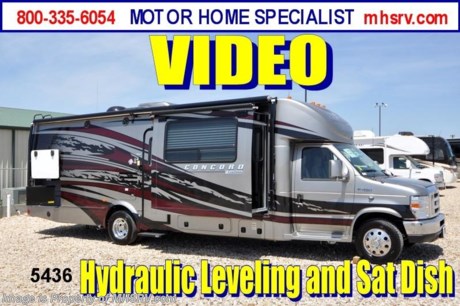 &lt;a href=&quot;http://www.mhsrv.com/coachmen-rv/&quot;&gt;&lt;img src=&quot;http://www.mhsrv.com/images/sold-coachmen.jpg&quot; width=&quot;383&quot; height=&quot;141&quot; border=&quot;0&quot; /&gt;&lt;/a&gt;

&lt;object width=&quot;400&quot; height=&quot;300&quot;&gt;&lt;param name=&quot;movie&quot; value=&quot;http://www.youtube.com/v/6cV1fU8yO8Q?version=3&amp;amp;hl=en_US&quot;&gt;&lt;/param&gt;&lt;param name=&quot;allowFullScreen&quot; value=&quot;true&quot;&gt;&lt;/param&gt;&lt;param name=&quot;allowscriptaccess&quot; value=&quot;always&quot;&gt;&lt;/param&gt;&lt;embed src=&quot;http://www.youtube.com/v/6cV1fU8yO8Q?version=3&amp;amp;hl=en_US&quot; type=&quot;application/x-shockwave-flash&quot; width=&quot;400&quot; height=&quot;300&quot; allowscriptaccess=&quot;always&quot; allowfullscreen=&quot;true&quot;&gt;&lt;/embed&gt;&lt;/object&gt; MSRP $124,111. /TX 8/30/12/ New 2013 Coachmen Concord 300TS w/3 Slide-out rooms. This luxury Class C RV measures approximately 30ft. 10in. Options include aluminum wheels, automatic satellite, leveling jacks, full body paint upgrade, Brazilian cherry wood package, Onan 4000 generator, LCD TV with DVD in bedroom, 2nd auxiliary battery, power entrance step, 3-camera monitoring system, removable carpet set, satellite ready radio, power mirrors with heat, heated tanks, tank gate valves, exterior entertainment center, Travel Easy Roadside assistance, hitch &amp; wire, high gloss fiberglass sidewalls &amp; large LCD TV with speakers. A few standard features include the Ford E-450 super duty chassis, Ride-Rite air assist suspension system, exterior speakers &amp; the Azdel super light composite sidewalls. Motor Home Specialist is the largest volume selling motor home dealer in the world with 1 location! FOR ADDITIONAL PHOTOS, DETAILS, BROCHURE, FACTORY WINDOW STICKER, VIDEOS and more please visit MHSRV .com or call 800-335-6054.