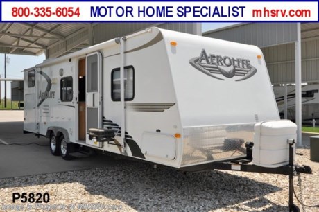 &lt;a href=&quot;http://www.mhsrv.com/travel-trailers/&quot;&gt;&lt;img src=&quot;http://www.mhsrv.com/images/sold-traveltrailer.jpg&quot; width=&quot;383&quot; height=&quot;141&quot; border=&quot;0&quot; /&gt;&lt;/a&gt;  Used Dutchmen travel trailer / TX 08/03/12. /  2009 Dutchmen Aerolite (30BHSL) with a slide-out is approximately 26’ in length with a patio awning, electric &amp; gas water heater, aluminum wheels, bunk beds, 3 burner range with gas oven, ducted roof A/C and a LCD TV. For complete details visit Motor Home Specialist at MHSRV .com or 800-335-6054.