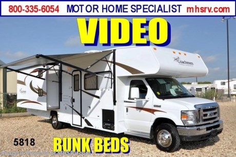 &lt;a href=&quot;http://www.mhsrv.com/coachmen-rv/&quot;&gt;&lt;img src=&quot;http://www.mhsrv.com/images/sold-coachmen.jpg&quot; width=&quot;383&quot; height=&quot;141&quot; border=&quot;0&quot; /&gt;&lt;/a&gt;

&lt;object width=&quot;400&quot; height=&quot;300&quot;&gt;&lt;param name=&quot;movie&quot; value=&quot;http://www.youtube.com/v/RqNmQzNdFZ8?version=3&amp;amp;hl=en_US&quot;&gt;&lt;/param&gt;&lt;param name=&quot;allowFullScreen&quot; value=&quot;true&quot;&gt;&lt;/param&gt;&lt;param name=&quot;allowscriptaccess&quot; value=&quot;always&quot;&gt;&lt;/param&gt;&lt;embed src=&quot;http://www.youtube.com/v/RqNmQzNdFZ8?version=3&amp;amp;hl=en_US&quot; type=&quot;application/x-shockwave-flash&quot; width=&quot;400&quot; height=&quot;300&quot; allowscriptaccess=&quot;always&quot; allowfullscreen=&quot;true&quot;&gt;&lt;/embed&gt;&lt;/object&gt;MSRP $90,981. New 2013 Coachmen Freelander Bunk House RV /TX 9/5/12/ Model 32BH: This Class C RV measures approximately 32&#39; 5&quot; in length. Options include: The All New EXTERIOR ENTERTAINMENT CENTER, 4000 Onan generator, stainless steel wheel inserts,  air assist suspension, entertainment package with large LCD TV &amp; TV/DVDs in bunks, child safety net &amp; ladder, spare tire, rear ladder, Travel Easy Roadside Assistance, heated tank pads and the beautiful Brazilian Cherry wood package. Additional equipment includes a Ford Triton V-10 engine, E-450 Super Duty chassis, power awning and much more. CALL MOTOR HOME SPECIALIST at 800-335-6054 or VISIT MHSRV .com FOR ADDITIONAL PHOTOS, DETAILS, CORPORATE VIDEOS &amp; PRODUCT VIDEO.&lt;object width=&quot;400&quot; height=&quot;300&quot;&gt;&lt;param name=&quot;movie&quot; value=&quot;http://www.youtube.com/v/fBpsq4hH-Ws?version=3&amp;amp;hl=en_US&quot;&gt;&lt;/param&gt;&lt;param name=&quot;allowFullScreen&quot; value=&quot;true&quot;&gt;&lt;/param&gt;&lt;param name=&quot;allowscriptaccess&quot; value=&quot;always&quot;&gt;&lt;/param&gt;&lt;embed src=&quot;http://www.youtube.com/v/fBpsq4hH-Ws?version=3&amp;amp;hl=en_US&quot; type=&quot;application/x-shockwave-flash&quot; width=&quot;400&quot; height=&quot;300&quot; allowscriptaccess=&quot;always&quot; allowfullscreen=&quot;true&quot;&gt;&lt;/embed&gt;&lt;/object&gt;