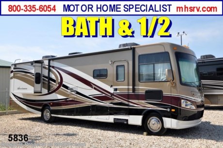 &lt;a href=&quot;http://www.mhsrv.com/thor-motor-coach/&quot;&gt;&lt;img src=&quot;http://www.mhsrv.com/images/sold-thor.jpg&quot; width=&quot;383&quot; height=&quot;141&quot; border=&quot;0&quot; /&gt;&lt;/a&gt; Receive a $1,000 VISA Gift Card /TX 3/11/13/ + MHSRV Camper&#39;s Pkg. that includes a 32 inch LCD TV with Built in DVD Player, a Sony Play Station 3 with Blu-Ray capability, a GPS Navigation System, (4) Collapsible Chairs, a Large Collapsible Table, a Rolling Igloo Cooler, an Electric Grill and a Complete Grillers Utensil Set with purchase of this unit. Offer valid Jan. 2nd and ends Mar. 30th 2013. &lt;object width=&quot;400&quot; height=&quot;300&quot;&gt;&lt;param name=&quot;movie&quot; value=&quot;http://www.youtube.com/v/_D_MrYPO4yY?version=3&amp;amp;hl=en_US&quot;&gt;&lt;/param&gt;&lt;param name=&quot;allowFullScreen&quot; value=&quot;true&quot;&gt;&lt;/param&gt;&lt;param name=&quot;allowscriptaccess&quot; value=&quot;always&quot;&gt;&lt;/param&gt;&lt;embed src=&quot;http://www.youtube.com/v/_D_MrYPO4yY?version=3&amp;amp;hl=en_US&quot; type=&quot;application/x-shockwave-flash&quot; width=&quot;400&quot; height=&quot;300&quot; allowscriptaccess=&quot;always&quot; allowfullscreen=&quot;true&quot;&gt;&lt;/embed&gt;&lt;/object&gt; New 2013.5 (ALL NEW DESIGNED 2013 &amp; 1/2 MODEL) MSRP $132,124. Thor Motor Coach Hurricane 34E Bath &amp; 1/2 Model. This all new Class A motor home measures approximately 35 feet 5 inches in length &amp; features a 22,000-lb. Ford chassis, a V-10 Ford engine, (2) slide-out rooms, a leatherette U-Shaped dinette &amp; a feature wall LCD TV that is viewable even when traveling. Other exciting new features on the 2013.5 Hurricane 34E include all new progressive styled front and rear caps, taller interior ceiling heights (now 82 inches), a floor to ceiling pantry, a leatherette hide-a-bed sofa, stack washer/dryer prep, automatic leveling jacks, an Onan generator, electric entry step, 5,000 lb. hitch and much more. Optional equipment includes the all new Vintage Maple wood package,  full body paint exterior, bedroom LCD TV, solid surface kitchen counter, electric drop down over head bunk above captain&#39;s chairs, heated holding tank pads, second auxiliary battery, valve stem extenders and heated power mirrors with integrated side view cameras. FOR ADDITIONAL DETAILS, VIDEOS &amp; MORE PLEASE VISIT MOTOR HOME SPECIALIST at MHSRV .com or Call 800-335-6054. At Motor Home Specialist we DO NOT charge any prep or orientation fees like you will find at other dealerships. All sale prices include a 200 point inspection, interior &amp; exterior wash &amp; detail of vehicle, a thorough coach orientation with an MHS technician, an RV Starter&#39;s kit, a nights stay in our delivery park featuring landscaped and covered pads with full hook-ups and much more! Read From Thousands of Testimonials at MHSRV .com and See What They Had to Say About Their Experience at Motor Home Specialist. WHY PAY MORE?...... WHY SETTLE FOR LESS?