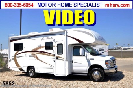 &lt;a href=&quot;http://www.mhsrv.com/thor-motor-coach/&quot;&gt;&lt;img src=&quot;http://www.mhsrv.com/images/sold-thor.jpg&quot; width=&quot;383&quot; height=&quot;141&quot; border=&quot;0&quot; /&gt;&lt;/a&gt; Receive a $1,000 VISA Gift Card /TX 3/11/13/ + MHSRV Camper&#39;s Pkg. that includes a 32 inch LCD TV with Built in DVD Player, a Sony Play Station 3 with Blu-Ray capability, a GPS Navigation System, (4) Collapsible Chairs, a Large Collapsible Table, a Rolling Igloo Cooler, an Electric Grill and a Complete Grillers Utensil Set with purchase of this unit. Offer valid Jan. 2nd and ends Mar. 30th 2013. #1 Volume Selling Thor Motor Coach Dealer in the World. &lt;object width=&quot;400&quot; height=&quot;300&quot;&gt;&lt;param name=&quot;movie&quot; value=&quot;http://www.youtube.com/v/S7FvsC3Fiv4?version=3&amp;amp;hl=en_US&quot;&gt;&lt;/param&gt;&lt;param name=&quot;allowFullScreen&quot; value=&quot;true&quot;&gt;&lt;/param&gt;&lt;param name=&quot;allowscriptaccess&quot; value=&quot;always&quot;&gt;&lt;/param&gt;&lt;embed src=&quot;http://www.youtube.com/v/S7FvsC3Fiv4?version=3&amp;amp;hl=en_US&quot; type=&quot;application/x-shockwave-flash&quot; width=&quot;400&quot; height=&quot;300&quot; allowscriptaccess=&quot;always&quot; allowfullscreen=&quot;true&quot;&gt;&lt;/embed&gt;&lt;/object&gt;  MSRP $83,286. New 2013 Thor Motor Coach Four Winds Class C RV. Model 24C with Ford E-350 chassis &amp; Ford Triton V-10 engine. This unit measures approximately 24 feet 11 inches in length. Optional equipment includes the Four Winds graphics package, LED TV on swivel, glazed wood package, back up camera, convection/microwave, heated remote exterior mirrors, outside shower, wheel liners, gas/electric water heater, auto transfer switch, heated holding tanks, second auxiliary battery, convenience package, Fantastic Fan, electric patio awning, spare tire and leatherette driver and passenger chairs. The Four Winds Class C RV has an incredible list of standard features for 2013 including Mega exterior storage, an LCD TV, power windows and locks, U-shaped dinette/sleeper with seat belts, tinted coach glass, molded front cap, double door refrigerator, skylight, roof ladder, roof A/C unit, 4000 Onan Micro Quiet generator, slick fiberglass exterior, patio awning, full extension drawer glides, bedspread &amp; pillow shams and much more. FOR ADDITIONAL INFORMATION, BROCHURE, WINDOW STICKER, PHOTOS &amp; VIDEOS PLEASE VISIT MOTOR HOME SPECIALIST AT MHSRV .com or CALL 800-335-6054. At Motor Home Specialist we DO NOT charge any prep or orientation fees like you will find at other dealerships. All sale prices include a 200 point inspection, interior &amp; exterior wash &amp; detail of vehicle, a thorough coach orientation with an MHS technician, an RV Starter&#39;s kit, a nights stay in our delivery park featuring landscaped and covered pads with full hook-ups and much more! Read From Thousands of Testimonials at MHSRV .com and See What They Had to Say About Their Experience at Motor Home Specialist. WHY PAY MORE?...... WHY SETTLE FOR LESS?