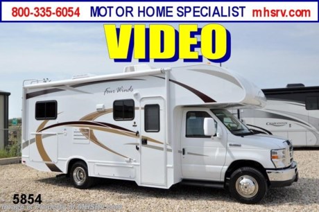 &lt;a href=&quot;http://www.mhsrv.com/thor-motor-coach/&quot;&gt;&lt;img src=&quot;http://www.mhsrv.com/images/sold-thor.jpg&quot; width=&quot;383&quot; height=&quot;141&quot; border=&quot;0&quot; /&gt;&lt;/a&gt; Receive a $1,000 VISA Gift Card /TX 3/28/13/ + MHSRV Camper&#39;s Pkg. that includes a 32 inch LCD TV with Built in DVD Player, a Sony Play Station 3 with Blu-Ray capability, a GPS Navigation System, (4) Collapsible Chairs, a Large Collapsible Table, a Rolling Igloo Cooler, an Electric Grill and a Complete Grillers Utensil Set with purchase of this unit. Offer valid Jan. 2nd and ends Mar. 30th 2013. #1 Volume Selling Thor Motor Coach Dealer in the World. &lt;object width=&quot;400&quot; height=&quot;300&quot;&gt;&lt;param name=&quot;movie&quot; value=&quot;http://www.youtube.com/v/S7FvsC3Fiv4?version=3&amp;amp;hl=en_US&quot;&gt;&lt;/param&gt;&lt;param name=&quot;allowFullScreen&quot; value=&quot;true&quot;&gt;&lt;/param&gt;&lt;param name=&quot;allowscriptaccess&quot; value=&quot;always&quot;&gt;&lt;/param&gt;&lt;embed src=&quot;http://www.youtube.com/v/S7FvsC3Fiv4?version=3&amp;amp;hl=en_US&quot; type=&quot;application/x-shockwave-flash&quot; width=&quot;400&quot; height=&quot;300&quot; allowscriptaccess=&quot;always&quot; allowfullscreen=&quot;true&quot;&gt;&lt;/embed&gt;&lt;/object&gt;  MSRP $83,286.  New 2013 Thor Motor Coach Four Winds Class C RV. Model 24C with Ford E-350 chassis &amp; Ford Triton V-10 engine. This unit measures approximately 24 feet 11 inches in length. Optional equipment includes the Four Winds graphics package, LED TV on swivel, glazed wood package, back up camera, convection/microwave, heated remote exterior mirrors, outside shower, wheel liners, gas/electric water heater, auto transfer switch, heated holding tanks, second auxiliary battery, convenience package, Fantastic Fan, electric patio awning, spare tire and leatherette driver and passenger chairs. The Four Winds Class C RV has an incredible list of standard features for 2013 including Mega exterior storage, an LCD TV, power windows and locks, U-shaped dinette/sleeper with seat belts, tinted coach glass, molded front cap, double door refrigerator, skylight, roof ladder, roof A/C unit, 4000 Onan Micro Quiet generator, slick fiberglass exterior, patio awning, full extension drawer glides, bedspread &amp; pillow shams and much more. FOR ADDITIONAL INFORMATION, BROCHURE, WINDOW STICKER, PHOTOS &amp; VIDEOS PLEASE VISIT MOTOR HOME SPECIALIST AT MHSRV .com or CALL 800-335-6054. At Motor Home Specialist we DO NOT charge any prep or orientation fees like you will find at other dealerships. All sale prices include a 200 point inspection, interior &amp; exterior wash &amp; detail of vehicle, a thorough coach orientation with an MHS technician, an RV Starter&#39;s kit, a nights stay in our delivery park featuring landscaped and covered pads with full hook-ups and much more! Read From Thousands of Testimonials at MHSRV .com and See What They Had to Say About Their Experience at Motor Home Specialist. WHY PAY MORE?...... WHY SETTLE FOR LESS?