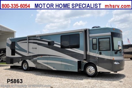 &lt;a href=&quot;http://www.mhsrv.com/winnebago-rvs/&quot;&gt;&lt;img src=&quot;http://www.mhsrv.com/images/sold-winnebago.jpg&quot; width=&quot;383&quot; height=&quot;141&quot; border=&quot;0&quot; /&gt;&lt;/a&gt;

&lt;object width=&quot;400&quot; height=&quot;300&quot;&gt;&lt;param name=&quot;movie&quot; value=&quot;http://www.youtube.com/v/TFA3swroI9w?version=3&amp;amp;hl=en_US&quot;&gt;&lt;/param&gt;&lt;param name=&quot;allowFullScreen&quot; value=&quot;true&quot;&gt;&lt;/param&gt;&lt;param name=&quot;allowscriptaccess&quot; value=&quot;always&quot;&gt;&lt;/param&gt;&lt;embed src=&quot;http://www.youtube.com/v/TFA3swroI9w?version=3&amp;amp;hl=en_US&quot; type=&quot;application/x-shockwave-flash&quot; width=&quot;400&quot; height=&quot;300&quot; allowscriptaccess=&quot;always&quot; allowfullscreen=&quot;true&quot;&gt;&lt;/embed&gt;&lt;/object&gt; Used Winnebago RV / TX 08/03/12. / 2007 Winnebago Journey(39K) with 3 slide-outs and only 16852 miles! This RV is approximately 39&#39; in length with a 350HP Caterpillar, Allison 6 speed automatic transmission, Freightliner chassis, 8KW Onan diesel generator, power patio awning, 10K lb. hitch, automatic hydraulic leveling system, 3 camera monitoring system, inverter, solar panels, ducted A/C system with 2 TV&#39;s. For complete details visit Motor Home Specialist at MHSRV .com or 800-335-6054.