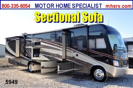 &lt;a href=&quot;http://www.mhsrv.com/thor-motor-coach/&quot;&gt;&lt;img src=&quot;http://www.mhsrv.com/images/sold-thor.jpg&quot; width=&quot;383&quot; height=&quot;141&quot; border=&quot;0&quot; /&gt;&lt;/a&gt; Receive a $1,000 VISA Gift Card /TX 2/2/13/ + MHSRV Camper&#39;s Pkg. that includes a 32 inch LCD TV with Built in DVD Player, a Sony Play Station 3 with Blu-Ray capability, a GPS Navigation System, (4) Collapsible Chairs, a Large Collapsible Table, a Rolling Igloo Cooler, an Electric Grill and a Complete Grillers Utensil Set with purchase of this unit. Offer valid Jan. 2nd and ends Mar. 30th 2013.
&lt;object width=&quot;400&quot; height=&quot;300&quot;&gt;&lt;param name=&quot;movie&quot; value=&quot;http://www.youtube.com/v/_D_MrYPO4yY?version=3&amp;amp;hl=en_US&quot;&gt;&lt;/param&gt;&lt;param name=&quot;allowFullScreen&quot; value=&quot;true&quot;&gt;&lt;/param&gt;&lt;param name=&quot;allowscriptaccess&quot; value=&quot;always&quot;&gt;&lt;/param&gt;&lt;embed src=&quot;http://www.youtube.com/v/_D_MrYPO4yY?version=3&amp;amp;hl=en_US&quot; type=&quot;application/x-shockwave-flash&quot; width=&quot;400&quot; height=&quot;300&quot; allowscriptaccess=&quot;always&quot; allowfullscreen=&quot;true&quot;&gt;&lt;/embed&gt;&lt;/object&gt; #1 THOR MOTOR COACH DEALER IN AMERICA! For the Lowest Price Please Visit MHSRV .com or Call 800-335-6054. MSRP $155,088. New 2013 Thor Motor Coach Challenger. Model 37DT. This luxury RV measures approximately 37 feet 10 inches in length and features (3) slide-out rooms. The all new DT floor plan is highlighted by the extendable L-Shaped sofa &amp; fireplace in the living room, the U-shaped booth dinette and the large double lavy bathroom. Optional equipment includes a Olympic Cherry wood package, Cherry Pearl full body paint exterior, side-by-side refrigerator, 3-burner range with oven, exterior entertainment system, 600-watt inverter, dual pane windows and 2 additional folding dining chairs. The 2013 TMC Challenger also features one of the most impressive lists of standard equipment in the RV industry including a Ford Triton V-10 engine, 5-speed automatic transmission, 22-Series ford chassis with aluminum wheels, fully automatic hydraulic leveling system, electric patio awning, side hinged baggage doors, iPod docking station, DVD, LCD TVs, day/night shades, Corian kitchen counter, dual roof A/C units, 5500 Onan Marquis Gold generator, gas/electric water heater, heated and enclosed holding tanks and much more. CALL MOTOR HOME SPECIALIST at 800-335-6054 or Visit MHSRV .com FOR ADDITONAL PHOTOS, DETAILS, BROCHURE, WINDOW STICKER, VIDEOS &amp; MORE. At Motor Home Specialist we DO NOT charge any prep or orientation fees like you will find at other dealerships. All sale prices include a 200 point inspection, wash/wax &amp; prep of vehicle, a thorough coach orientation with an MHS technician, an RV Starter&#39;s kit, a nights stay in our delivery park featuring landscaped and covered pads with full hook-ups and much more! Read From Thousands of Testimonials at MHSRV .com and See What They Had to Say About Their Experience at Motor Home Specialist. WHY PAY MORE?...... WHY SETTLE FOR LESS?  