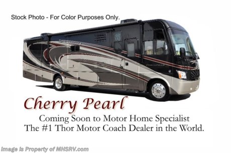 &lt;a href=&quot;http://www.mhsrv.com/thor-motor-coach/&quot;&gt;&lt;img src=&quot;http://www.mhsrv.com/images/sold-thor.jpg&quot; width=&quot;383&quot; height=&quot;141&quot; border=&quot;0&quot; /&gt;&lt;/a&gt; Close Out Price at MHSRV .com + $2,000 Visa Gift Card with Purchase &amp; MHSRV will donate $1,000 to Cook Children&#39;s Hospital Starting Oct. 16th - Dec. 29th, 2012. Call 800-335-6054 or Visit MHSRV.com for Our Year End Close Out Price! /TX 12/8/12/  &lt;object width=&quot;400&quot; height=&quot;300&quot;&gt;&lt;param name=&quot;movie&quot; value=&quot;http://www.youtube.com/v/SBqi8PKYWdo?version=3&amp;amp;hl=en_US&quot;&gt;&lt;/param&gt;&lt;param name=&quot;allowFullScreen&quot; value=&quot;true&quot;&gt;&lt;/param&gt;&lt;param name=&quot;allowscriptaccess&quot; value=&quot;always&quot;&gt;&lt;/param&gt;&lt;embed src=&quot;http://www.youtube.com/v/SBqi8PKYWdo?version=3&amp;amp;hl=en_US&quot; type=&quot;application/x-shockwave-flash&quot; width=&quot;400&quot; height=&quot;300&quot; allowscriptaccess=&quot;always&quot; allowfullscreen=&quot;true&quot;&gt;&lt;/embed&gt;&lt;/object&gt;

 &lt;object width=&quot;400&quot; height=&quot;300&quot;&gt;&lt;param name=&quot;movie&quot; value=&quot;http://www.youtube.com/v/_D_MrYPO4yY?version=3&amp;amp;hl=en_US&quot;&gt;&lt;/param&gt;&lt;param name=&quot;allowFullScreen&quot; value=&quot;true&quot;&gt;&lt;/param&gt;&lt;param name=&quot;allowscriptaccess&quot; value=&quot;always&quot;&gt;&lt;/param&gt;&lt;embed src=&quot;http://www.youtube.com/v/_D_MrYPO4yY?version=3&amp;amp;hl=en_US&quot; type=&quot;application/x-shockwave-flash&quot; width=&quot;400&quot; height=&quot;300&quot; allowscriptaccess=&quot;always&quot; allowfullscreen=&quot;true&quot;&gt;&lt;/embed&gt;&lt;/object&gt; #1 THOR MOTOR COACH DEALER IN AMERICA! For the Lowest Price Please Visit MHSRV .com or Call 800-335-6054. MSRP $155,088. New 2013 Thor Motor Coach Challenger. Model 37DT. This luxury RV measures approximately 37 feet 10 inches in length and features (3) slide-out rooms. The all new DT floor plan is highlighted by the extendable L-Shaped sofa &amp; fireplace in the living room, the U-shaped booth dinette and the large double lavy bathroom. Optional equipment includes a Olympic Cherry wood package, Cherry Pearl full body paint exterior, side-by-side refrigerator, 3-burner range with oven, exterior entertainment system, 600-watt inverter, dual pane windows and 2 additional folding dining chairs. The 2013 TMC Challenger also features one of the most impressive lists of standard equipment in the RV industry including a Ford Triton V-10 engine, 5-speed automatic transmission, 22-Series ford chassis with aluminum wheels, fully automatic hydraulic leveling system, electric patio awning, side hinged baggage doors, iPod docking station, DVD, LCD TVs, day/night shades, Corian kitchen counter, dual roof A/C units, 5500 Onan Marquis Gold generator, gas/electric water heater, heated and enclosed holding tanks and much more. CALL MOTOR HOME SPECIALIST at 800-335-6054 or Visit MHSRV .com FOR ADDITONAL PHOTOS, DETAILS, BROCHURE, WINDOW STICKER, VIDEOS &amp; MORE.