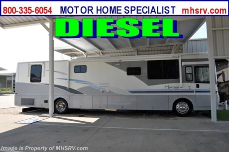 &lt;a href=&quot;http://www.mhsrv.com/itasca-rv/&quot;&gt;&lt;img src=&quot;http://www.mhsrv.com/images/sold_itasca.jpg&quot; width=&quot;383&quot; height=&quot;141&quot; border=&quot;0&quot; /&gt;&lt;/a&gt; Used Itasca RV /TX 10/11/12/ 2003 Itasca Horizon (39QD) with 2 slide outs and 42,812 miles. This RV is approximately 38&#39; in length with a 330 HP Caterpillar diesel engine, Freightliner chassis, 6 speed automatic transmission, 7.5 KW Onan diesel generator, power patio and door awnings, slide-out room toppers, electric/gas water heater, 10K lb. hitch, hydraulic leveling system,  exterior entertainment system, 2 solar panels, Xantrax inverter, back-up camera, ducted A/C system, electric heat and 2 TVs. For complete details visit Motor Home Specialist at MHSRV .com or 800-335-6054.