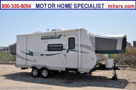 &lt;a href=&quot;http://www.mhsrv.com/travel-trailers/&quot;&gt;&lt;img src=&quot;http://www.mhsrv.com/images/sold-traveltrailer.jpg&quot; width=&quot;383&quot; height=&quot;141&quot; border=&quot;0&quot; /&gt;&lt;/a&gt; Used Starcraft RV /TX 9/24/12/ 2011 Starcraft Travel Star(217) with a slide-out is approximately 19&#39; in length equipped with an electric/gas water heater, patio awning, slide-out room toppers, aluminum wheels, exterior shower, ducted roof A/C system, AM/FM/CD player, sofa with jack knife sleeper, booth converts to sleeper, dual pane windows, microwave, 3 burner range with gas oven, refrigerator, all in 1 bath, 2 pop out beds and much more.