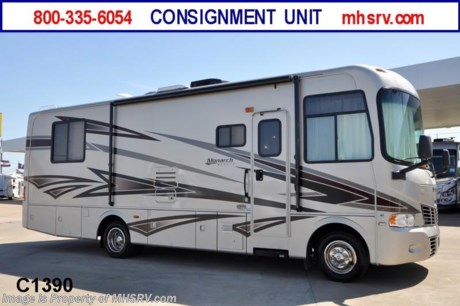 &lt;a href=&quot;http://www.mhsrv.com/monaco-rv/&quot;&gt;&lt;img src=&quot;http://www.mhsrv.com/images/sold-monaco.jpg&quot; width=&quot;383&quot; height=&quot;141&quot; border=&quot;0&quot; /&gt;&lt;/a&gt; **Consignment** Used Monaco RV /TX 10/11/12/ 2008 Monaco Monarch (30SFS) with a full wall slide and only 2,816 miles! This RV is approximately 31&#39; in length with a Ford V10 gas engine, Ford Chassis, 4 KW Onan gas generator, patio awning, slide-out room topper, electric/gas water heater, 5K lb. hitch, automatic hydraulic leveling system, 3 camera monitoring system, ducted roof A/C system and 2 TVs. For complete details visit Motor Home Specialist at MHSRV .com or 800-335-6054.