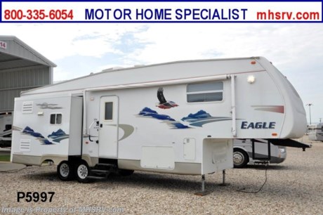 &lt;a href=&quot;http://www.mhsrv.com/5th-wheels/&quot;&gt;&lt;img src=&quot;http://www.mhsrv.com/images/sold-5thwheel.jpg&quot; width=&quot;383&quot; height=&quot;141&quot; border=&quot;0&quot; /&gt;&lt;/a&gt; Used Jayco RV /FL 10/23/12/ 2006 Jayco Eagle(291RLTS) with 3 slides is approximately 32&#39; in length with a patio awning, elec/gas water heater, pass-thru storage, black tank rinsing system, exterior shower, roof ladder, TV with CD/DVD player and surround sound, sofa with queen hide-a-bed, free standing table that extends, 4 dinette chairs, dual pane windows, day/night shades, ceiling fan, microwave, 3 burner range with gas oven, refrigerator, glass door shower, queen sized bed and much more. For complete details visit Motor Home Specialist at MHSRV .com or 800-335-6054.
