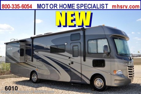 &lt;a href=&quot;http://www.mhsrv.com/thor-motor-coach/&quot;&gt;&lt;img src=&quot;http://www.mhsrv.com/images/sold-thor.jpg&quot; width=&quot;383&quot; height=&quot;141&quot; border=&quot;0&quot; /&gt;&lt;/a&gt; $2,000 VISA Gift Card with purchase. /TX 10/11/12/ &lt;object width=&quot;400&quot; height=&quot;300&quot;&gt;&lt;param name=&quot;movie&quot; value=&quot;http://www.youtube.com/v/_D_MrYPO4yY?version=3&amp;amp;hl=en_US&quot;&gt;&lt;/param&gt;&lt;param name=&quot;allowFullScreen&quot; value=&quot;true&quot;&gt;&lt;/param&gt;&lt;param name=&quot;allowscriptaccess&quot; value=&quot;always&quot;&gt;&lt;/param&gt;&lt;embed src=&quot;http://www.youtube.com/v/_D_MrYPO4yY?version=3&amp;amp;hl=en_US&quot; type=&quot;application/x-shockwave-flash&quot; width=&quot;400&quot; height=&quot;300&quot; allowscriptaccess=&quot;always&quot; allowfullscreen=&quot;true&quot;&gt;&lt;/embed&gt;&lt;/object&gt; For the Lowest Price Please Visit MHSRV .com or Call 800-335-6054. MSRP $112,122. New 2013 Thor Motor Coach A.C.E. Model EVO 30.1 with (2) slide-out rooms. The A.C.E. is the class A &amp; C Evolution. It Combines many of the most popular features of a class A motor home and a class C motor home to make something truly unique to the RV industry. This unit measures approximately 30 feet 10 inches in length. Optional equipment includes beautiful full body paint exterior, power side mirrors with integrated side view cameras, LCD TV &amp; DVD player in master bedroom, 4000 Onan Micro-Quiet generator, upgraded 15.0 BTU ducted roof A/C unit, hydraulic leveling jacks, second auxiliary battery, Fantastic Fan and roof ladder. The A.C.E. also features a large LCD TV, drop down overhead bunk, a mud-room, a Ford Triton V-10 engine and much more. FOR ADDITIONAL INFORMATION, VIDEO, MSRP, BROCHURE, PHOTOS &amp; MORE PLEASE CALL 800-335-6054 or VISIT MHSRV .com
