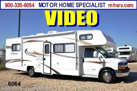 &lt;a href=&quot;http://www.mhsrv.com/coachmen-rv/&quot;&gt;&lt;img src=&quot;http://www.mhsrv.com/images/sold-coachmen.jpg&quot; width=&quot;383&quot; height=&quot;141&quot; border=&quot;0&quot; /&gt;&lt;/a&gt; Close Out Price at MHSRV .com /MD 12/29/12/ + $2,000 Visa Gift Card with Purchase &amp; MHSRV will donate $1,000 to Cook Children&#39;s Hospital Starting Oct. 16th - Dec. 29th, 2012. Call 800-335-6054 or Visit MHSRV.com for Our Year End Close Out Price! &lt;object width=&quot;400&quot; height=&quot;300&quot;&gt;&lt;param name=&quot;movie&quot; value=&quot;http://www.youtube.com/v/RqNmQzNdFZ8?version=3&amp;amp;hl=en_US&quot;&gt;&lt;/param&gt;&lt;param name=&quot;allowFullScreen&quot; value=&quot;true&quot;&gt;&lt;/param&gt;&lt;param name=&quot;allowscriptaccess&quot; value=&quot;always&quot;&gt;&lt;/param&gt;&lt;embed src=&quot;http://www.youtube.com/v/RqNmQzNdFZ8?version=3&amp;amp;hl=en_US&quot; type=&quot;application/x-shockwave-flash&quot; width=&quot;400&quot; height=&quot;300&quot; allowscriptaccess=&quot;always&quot; allowfullscreen=&quot;true&quot;&gt;&lt;/embed&gt;&lt;/object&gt;MSRP $74,884. New 2013 Coachmen Freelander Model 28QB. This Class C RV measures approximately 30 feet 9 inches in length and features a tremendous amount of living &amp; storage area. Options include a back-up camera with stereo, stainless steel wheel inserts, large LCD TV w/DVD player, rear ladder, Travel easy Roadside Assistance, child safety net &amp; ladder, heated tank pads and the beautiful Brazilian Cherry wood package. The Coachmen Freelander RV also features a Chevy 4500 series chassis, 6.0L Vortec V-8, 6-speed automatic transmission, 57 gallon fuel tank, the Azdel SuperLite composite sidewalls and more. Motor Home Specialist is the #1 VOLUME SELLING DEALER IN THE WORLD with 1 LOCATION! Call Motor Home Specialist at 800-335-6054 or Visit MHSRV .com - for Additional Photos, Details, Factory Window Sticker, Brochure, Videos &amp; More!