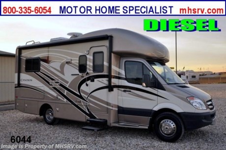 &lt;a href=&quot;http://www.mhsrv.com/thor-motor-coach/&quot;&gt;&lt;img src=&quot;http://www.mhsrv.com/images/sold-thor.jpg&quot; width=&quot;383&quot; height=&quot;141&quot; border=&quot;0&quot; /&gt;&lt;/a&gt; Close Out Price at MHSRV .com + $2,000 Visa Gift Card with Purchase &amp; MHSRV will donate $1,000 to Cook Children&#39;s Hospital Starting Oct. 16th - Dec. 29th, 2012. Call 800-335-6054 or Visit MHSRV.com for Our Year End Close Out Price! /GA 12/8/12/ MSRP $125,464. For Sale Price, Video Demonstration &amp; Additional Photos Call 800-335-6054 or Visit MHSRV .com  New 2013 Thor Motor Coach Chateau Citation Sprinter Diesel. Model 24SA. This RV measures approximately 24ft. 6in. in length &amp; features a slide-out room. Optional equipment includes the all new Vintage Maple wood package, full body paint exterior, LCD TV in bedroom, cab over entertainment center with 26&quot; LCD TV, leatherette U-Shaped dinette, solid surface kitchen counter, Fantastic Fan, Onan diesel generator, heated holding tank pads, second auxiliary battery &amp; electric patio awning. The all new 2013 Chateau Citation Sprinter also features a turbo diesel engine, AM/FM/CD, power windows &amp; locks, keyless entry &amp; much more. For additional photos and information on this unit please visit Motor Home Specialist at MHSRV .com or call 800-335-6054.
