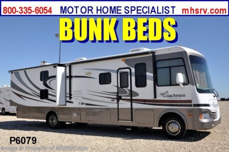 &lt;a href=&quot;http://www.mhsrv.com/coachmen-rv/&quot;&gt;&lt;img src=&quot;http://www.mhsrv.com/images/sold-coachmen.jpg&quot; width=&quot;383&quot; height=&quot;141&quot; border=&quot;0&quot; /&gt;&lt;/a&gt; Used Mirada RV /GA 10/4/12/ 2011 Coachmen Mirada (34BH) with 2 slides and 12,876 miles. This RV is approximately 34&#39; in length with a Ford engine and chassis, gas generator with 206 hours, power patio awning, slide-out room toppers, 5K lb. hitch, automatic hydraulic leveling system, 3 camera monitoring system, bunk beds with LCD monitors and DVD players, dual ducted roof A/C system, and 2 LCD TVs with CD/DVD players. For complete details visit Motor Home Specialist at MHSRV .com or 800-335-6054.