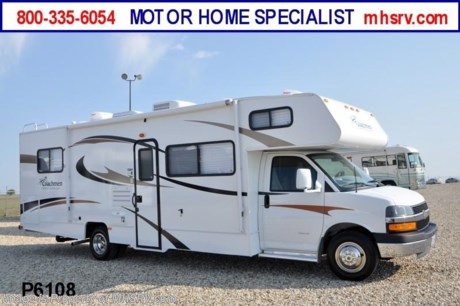 &lt;a href=&quot;http://www.mhsrv.com/coachmen-rv/&quot;&gt;&lt;img src=&quot;http://www.mhsrv.com/images/sold-coachmen.jpg&quot; width=&quot;383&quot; height=&quot;141&quot; border=&quot;0&quot; /&gt;&lt;/a&gt; Used Coachmen RV /TX 10/11/12/ 2012 Coachmen Freelander (28QB) with only 5,954 miles. This RV is approximately 31&#39; in length with a 6.0L Chevrolet engine, automatic transmission, Chevrolet chassis, 3.6KW gas generator, power windows and locks, patio awning, pass-thru storage, tank heater, 5K lb. hitch, cab over bunk, ducted roof A/C and LCD TV with CD/DVD player. For complete details visit Motor Home Specialist at MHSRV .com or 800-335-6054. 