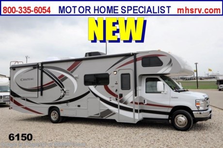&lt;a href=&quot;http://www.mhsrv.com/thor-motor-coach/&quot;&gt;&lt;img src=&quot;http://www.mhsrv.com/images/sold-thor.jpg&quot; width=&quot;383&quot; height=&quot;141&quot; border=&quot;0&quot; /&gt;&lt;/a&gt; $2,000 VISA Gift Card with Purchase. Offer Ends April, 30th. 2013. /CA 4/20/13/ - #1 Volume Selling Thor Motor Coach Dealer in the World. &lt;object width=&quot;400&quot; height=&quot;300&quot;&gt;&lt;param name=&quot;movie&quot; value=&quot;http://www.youtube.com/v/S7FvsC3Fiv4?version=3&amp;amp;hl=en_US&quot;&gt;&lt;/param&gt;&lt;param name=&quot;allowFullScreen&quot; value=&quot;true&quot;&gt;&lt;/param&gt;&lt;param name=&quot;allowscriptaccess&quot; value=&quot;always&quot;&gt;&lt;/param&gt;&lt;embed src=&quot;http://www.youtube.com/v/S7FvsC3Fiv4?version=3&amp;amp;hl=en_US&quot; type=&quot;application/x-shockwave-flash&quot; width=&quot;400&quot; height=&quot;300&quot; allowscriptaccess=&quot;always&quot; allowfullscreen=&quot;true&quot;&gt;&lt;/embed&gt;&lt;/object&gt; MSRP $103,510. New 2013 Thor Motor Coach Chateau Class C RV. Model 31L with Ford E-450 chassis &amp; Ford Triton V-10 engine. This unit measures approximately 32 feet 2 inches in length. Optional equipment includes a leatherette driver&#39;s and passenger&#39;s chairs, power driver seat, cockpit carpet mat, wood dash applique, LED TV with DVD in bedroom, back up camera and monitor, convection/microwave, upgraded A/C, spare tire kit, automatic electric patio awning, heated remote exterior mirrors, outside shower, wheel liners, gas/electric water heater, second auxiliary battery, leatherette sofa, child safety seat tether, linoleum IPO carpet in bedroom, Fantastic Fan, keyless cab entry, valve stem extenders, auto transfer switch &amp; heated holding tanks. The Chateau Class C RV has an incredible list of standard features for 2013 including power windows and locks, tinted coach glass, molded front cap, double door refrigerator, roof ladder, roof A/C unit, 4000 Onan Micro Quiet generator, slick fiberglass exterior, patio awning, full extension drawer glides, bedspread &amp; pillow shams and much more. FOR ADDITIONAL INFORMATION, BROCHURE, WINDOW STICKER, PHOTOS &amp; VIDEOS PLEASE VISIT MOTOR HOME SPECIALIST AT MHSRV .com or CALL 800-335-6054. At Motor Home Specialist we DO NOT charge any prep or orientation fees like you will find at other dealerships. All sale prices include a 200 point inspection, interior &amp; exterior wash &amp; detail of vehicle, a thorough coach orientation with an MHS technician, an RV Starter&#39;s kit, a nights stay in our delivery park featuring landscaped and covered pads with full hook-ups and much more! Read From Thousands of Testimonials at MHSRV .com and See What They Had to Say About Their Experience at Motor Home Specialist. WHY PAY MORE?...... WHY SETTLE FOR LESS?