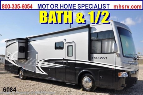 &lt;a href=&quot;http://www.mhsrv.com/thor-motor-coach/&quot;&gt;&lt;img src=&quot;http://www.mhsrv.com/images/sold-thor.jpg&quot; width=&quot;383&quot; height=&quot;141&quot; border=&quot;0&quot; /&gt;&lt;/a&gt; Close Out Price at MHSRV .com + $2,000 Visa Gift Card with Purchase &amp; MHSRV will donate $1,000 to Cook Children&#39;s Hospital Starting Oct. 16th - Dec. 29th, 2012. Call 800-335-6054 or Visit MHSRV.com for Our Year End Close Out Price! /TX 12/5/12/ &lt;object width=&quot;400&quot; height=&quot;300&quot;&gt;&lt;param name=&quot;movie&quot; value=&quot;http://www.youtube.com/v/_D_MrYPO4yY?version=3&amp;amp;hl=en_US&quot;&gt;&lt;/param&gt;&lt;param name=&quot;allowFullScreen&quot; value=&quot;true&quot;&gt;&lt;/param&gt;&lt;param name=&quot;allowscriptaccess&quot; value=&quot;always&quot;&gt;&lt;/param&gt;&lt;embed src=&quot;http://www.youtube.com/v/_D_MrYPO4yY?version=3&amp;amp;hl=en_US&quot; type=&quot;application/x-shockwave-flash&quot; width=&quot;400&quot; height=&quot;300&quot; allowscriptaccess=&quot;always&quot; allowfullscreen=&quot;true&quot;&gt;&lt;/embed&gt;&lt;/object&gt; #1 Volume Selling Thor Motor Coach Dealer in the World. MSRP $206,754. All New 2013 Thor Motor Coach Palazzo Diesel Pusher. Model 36.1 Bath &amp; 1/2. This Diesel Pusher RV features (2) slide-out rooms including a driver&#39;s side full wall slide, booth dinette, LED TV and optional stack washer/dryer set. Optional equipment includes a Olympic Cherry wood package, Silver Leaf full body paint exterior, Granite Hill interior decor, exterior LCD TV, invisible front paint protection, overhead bunk &amp; stackable washer/dryer. The 2013 Palazzo also features a 300 HP Cummins diesel engine with 660 lbs. of torque, Freightliner XC chassis, 6000 Onan diesel generator with AGS, power driver&#39;s seat, inverter, LCD TV/DVD, residential refrigerator, solid surface countertops, (2) ducted roof A/C units, 3-camera monitoring system, one piece windshield, fiberglass storage compartments, fully automatic hydraulic leveling system, automatic entry step, electric patio awning and much more. CALL MOTOR HOME SPECIALIST at 800-335-6054 or Visit MHSRV .com FOR ADDITONAL PHOTOS, DETAILS, BROCHURE, FACTORY WINDOW STICKER, VIDEOS &amp; MORE.