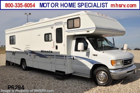 &lt;a href=&quot;http://www.mhsrv.com/winnebago-rvs/&quot;&gt;&lt;img src=&quot;http://www.mhsrv.com/images/sold-winnebago.jpg&quot; width=&quot;383&quot; height=&quot;141&quot; border=&quot;0&quot; /&gt;&lt;/a&gt; Used Winnebago RV /TX 2/11/13/ - 2003 Winnebago Mini (31C) with slide and 45,517 miles. This RV is approximately 31&#39; in length with a 6.8L Ford engine, Ford 450 chassis, 4KW Onan generator, power windows and locks, slide-out room topper, power leveling, 3 burner range with oven, cab over bunk, ducted A/C system and TV. For complete details visit Motor Home Specialist at MHSRV .com or 800-335-6054.