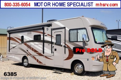 &lt;a href=&quot;http://www.mhsrv.com/thor-motor-coach/&quot;&gt;&lt;img src=&quot;http://www.mhsrv.com/images/sold-thor.jpg&quot; width=&quot;383&quot; height=&quot;141&quot; border=&quot;0&quot; /&gt;&lt;/a&gt;

&lt;object width=&quot;400&quot; height=&quot;300&quot;&gt;&lt;param name=&quot;movie&quot; value=&quot;http://www.youtube.com/v/IK6i7SriLik?version=3&amp;amp;hl=en_US&quot;&gt;&lt;/param&gt;&lt;param name=&quot;allowFullScreen&quot; value=&quot;true&quot;&gt;&lt;/param&gt;&lt;param name=&quot;allowscriptaccess&quot; value=&quot;always&quot;&gt;&lt;/param&gt;&lt;embed src=&quot;http://www.youtube.com/v/IK6i7SriLik?version=3&amp;amp;hl=en_US&quot; type=&quot;application/x-shockwave-flash&quot; width=&quot;400&quot; height=&quot;300&quot; allowscriptaccess=&quot;always&quot; allowfullscreen=&quot;true&quot;&gt;&lt;/embed&gt;&lt;/object&gt;For the Lowest Price Please Visit MHSRV .com or Call 800-335-6054. /TX 4/29/13/ - MSRP $101,389. New 2014 Thor Motor Coach A.C.E. Model 27.1 features a huge slide-out room and King Sized bed. The A.C.E. is the class A &amp; C Evolution. It Combines many of the most popular features of a class A motor home and a class C motor home to make something truly unique to the RV industry. This unit measures approximately 28 feet 7 inches in length. Optional equipment includes beautiful Lucky Penny HD-Max exterior, exterior 32&quot; TV, power side mirrors with integrated side view cameras, LCD TV &amp; DVD player in master bedroom, upgraded 15.0 BTU ducted roof A/C unit, hydraulic leveling jacks, second auxiliary battery and Fantastic Fan. The A.C.E. also features a LCD TV, drop down overhead bunk, a mud-room, a Ford Triton V-10 engine and much more. FOR ADDITIONAL INFORMATION, VIDEO, MSRP, BROCHURE, PHOTOS &amp; MORE PLEASE CALL 800-335-6054 or VISIT MHSRV .com At Motor Home Specialist we DO NOT charge any prep or orientation fees like you will find at other dealerships. All sale prices include a 200 point inspection, interior &amp; exterior wash &amp; detail of vehicle, a thorough coach orientation with an MHS technician, an RV Starter&#39;s kit, a nights stay in our delivery park featuring landscaped and covered pads with full hook-ups and much more! Read From Thousands of Testimonials at MHSRV .com and See What They Had to Say About Their Experience at Motor Home Specialist. WHY PAY MORE?...... WHY SETTLE FOR LESS?