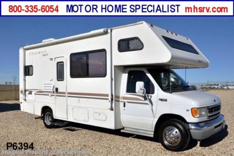 &lt;a href=&quot;http://www.mhsrv.com/four-winds-rv/&quot;&gt;&lt;img src=&quot;http://www.mhsrv.com/images/sold-fourwinds.jpg&quot; width=&quot;383&quot; height=&quot;141&quot; border=&quot;0&quot; /&gt;&lt;/a&gt; Used Thor RV /CO 1/19/13/ - 2002 Thor Chateau Sport(23J) is approximately 24 feet in length with a slide, 6.8L Triton V-10 engine, Ford 450 chassis, 4KW Onan generator with only 166 hours, power windows and locks, patio awning, 3.5K lb. hitch, all in 1 bath, cab over bunk, ducted A/C system, and 83,750 miles. For complete details visit Motor Home Specialist at MHSRV .com or 800-335-6054.