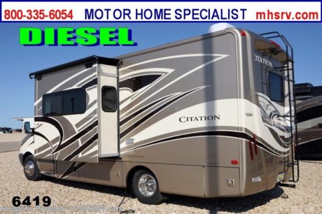 &lt;a href=&quot;http://www.mhsrv.com/thor-motor-coach/&quot;&gt;&lt;img src=&quot;http://www.mhsrv.com/images/sold-thor.jpg&quot; width=&quot;383&quot; height=&quot;141&quot; border=&quot;0&quot; /&gt;&lt;/a&gt; MHSRV is celebrating the 4th of July all Month long! /VA 7/7/13/ We will Donate $1,000 to the Intrepid Fallen Heroes Fund with purchase of this unit. Offer ends July 31st, 2013. MSRP $127,256. For Sale Price, Video Demonstration &amp; Additional Photos Call 800-335-6054 or Visit MHSRV .com  New 2014 Thor Motor Coach Chateau Citation Sprinter Diesel. Model 24SA. This RV measures approximately 24ft. 6in. in length &amp; features a slide-out room. Optional equipment includes the Irish Cream full body paint exterior, LCD TV in bedroom, cabover entertainment center with LCD TV, leatherette U-Shaped dinette, solid surface kitchen counter, wood dash applique, attic fan, Onan diesel generator, heated holding tank pads, second auxiliary battery &amp; electric patio awning. The all new 2014 Chateau Citation Sprinter also features a turbo diesel engine, AM/FM/CD, power windows &amp; locks, keyless entry &amp; much more. For additional photos and information on this unit please visit Motor Home Specialist at MHSRV .com or call 800-335-6054. At Motor Home Specialist we DO NOT charge any prep or orientation fees like you will find at other dealerships. All sale prices include a 200 point inspection, interior &amp; exterior wash &amp; detail of vehicle, a thorough coach orientation with an MHS technician, an RV Starter&#39;s kit, a nights stay in our delivery park featuring landscaped and covered pads with full hook-ups and much more! Read From Thousands of Testimonials at MHSRV .com and See What They Had to Say About Their Experience at Motor Home Specialist. WHY PAY MORE?...... WHY SETTLE FOR LESS?