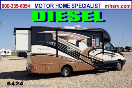 &lt;a href=&quot;http://www.mhsrv.com/thor-motor-coach/&quot;&gt;&lt;img src=&quot;http://www.mhsrv.com/images/sold-thor.jpg&quot; width=&quot;383&quot; height=&quot;141&quot; border=&quot;0&quot; /&gt;&lt;/a&gt;

&lt;object width=&quot;400&quot; height=&quot;300&quot;&gt;&lt;param name=&quot;movie&quot; value=&quot;http://www.youtube.com/v/HQY4eaKwnWQ?hl=en_US&amp;amp;version=3&quot;&gt;&lt;/param&gt;&lt;param name=&quot;allowFullScreen&quot; value=&quot;true&quot;&gt;&lt;/param&gt;&lt;param name=&quot;allowscriptaccess&quot; value=&quot;always&quot;&gt;&lt;/param&gt;&lt;embed src=&quot;http://www.youtube.com/v/HQY4eaKwnWQ?hl=en_US&amp;amp;version=3&quot; type=&quot;application/x-shockwave-flash&quot; width=&quot;400&quot; height=&quot;300&quot; allowscriptaccess=&quot;always&quot; allowfullscreen=&quot;true&quot;&gt;&lt;/embed&gt;&lt;/object&gt; MSRP $128,613. For Sale Price, Video Demonstration &amp; Additional Photos Call 800-335-6054 or Visit MHSRV .com  /TX 5/13/13/ New 2014 Thor Motor Coach Chateau Citation Sprinter Diesel. Model 24SR. This RV measures approximately 24ft. 6in. in length &amp; features 2 slide-out rooms. Optional equipment includes the Cafe Mocha full body paint exterior, LCD TV in bedroom, leatherette Hide-A-Bed w/air mattress and pedestal table, solid surface kitchen counter, Fantastic Fan, wood dash applique, Onan diesel generator, heated holding tank pads, second auxiliary battery &amp; electric patio awning. The all new 2014 Chateau Citation Sprinter also features a turbo diesel engine, AM/FM/CD, power windows &amp; locks, keyless entry &amp; much more. For additional photos and information on this unit please visit Motor Home Specialist at MHSRV .com or call 800-335-6054. At Motor Home Specialist we DO NOT charge any prep or orientation fees like you will find at other dealerships. All sale prices include a 200 point inspection, interior &amp; exterior wash &amp; detail of vehicle, a thorough coach orientation with an MHS technician, an RV Starter&#39;s kit, a nights stay in our delivery park featuring landscaped and covered pads with full hook-ups and much more! Read From Thousands of Testimonials at MHSRV .com and See What They Had to Say About Their Experience at Motor Home Specialist. WHY PAY MORE?...... WHY SETTLE FOR LESS?