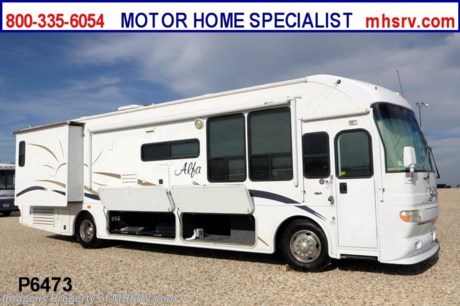 &lt;a href=&quot;http://www.mhsrv.com/other-rvs-for-sale/alfa-rv/&quot;&gt;&lt;img src=&quot;http://www.mhsrv.com/images/sold-alfa.jpg&quot; width=&quot;383&quot; height=&quot;141&quot; border=&quot;0&quot; /&gt;&lt;/a&gt; Used Alfa RV /Canada 2/27/13/ - 2004 Alfa See YA (40FD) with 2 slides and 47,574 miles. This RV is approximately 39 feet in length with a 330 Caterpillar diesel engine, Allison 6 speed automatic transmission, Freightliner raised rail chassis, 7.5KW Guardian generator, power patio awning, door awning, slide-out room toppers, electric/gas water heater, 2 half length slide out cargo trays, exterior shower, hydraulic leveling system, back up camera, Xantrax inverter, ceramic tile floors, solid surface kitchen counters, ducted A/C system and 3 TVS. For complete details visit Motor Home Specialist at MHSRV .com or 800-335-6054.
