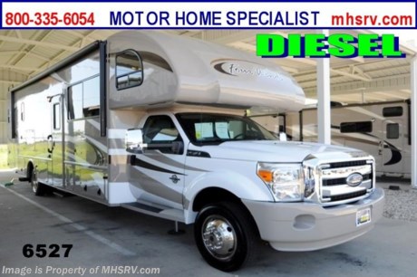 &lt;a href=&quot;http://www.mhsrv.com/thor-motor-coach/&quot;&gt;&lt;img src=&quot;http://www.mhsrv.com/images/sold-thor.jpg&quot; width=&quot;383&quot; height=&quot;141&quot; border=&quot;0&quot; /&gt;&lt;/a&gt;

&lt;object width=&quot;400&quot; height=&quot;300&quot;&gt;&lt;param name=&quot;movie&quot; value=&quot;http://www.youtube.com/v/fBpsq4hH-Ws?version=3&amp;amp;hl=en_US&quot;&gt;&lt;/param&gt;&lt;param name=&quot;allowFullScreen&quot; value=&quot;true&quot;&gt;&lt;/param&gt;&lt;param name=&quot;allowscriptaccess&quot; value=&quot;always&quot;&gt;&lt;/param&gt;&lt;embed src=&quot;http://www.youtube.com/v/fBpsq4hH-Ws?version=3&amp;amp;hl=en_US&quot; type=&quot;application/x-shockwave-flash&quot; width=&quot;400&quot; height=&quot;300&quot; allowscriptaccess=&quot;always&quot; allowfullscreen=&quot;true&quot;&gt;&lt;/embed&gt;&lt;/object&gt;MSRP $148,898. 2014 Thor Motor Coach 33SW /TX 7/6/13/ Super C model motor home with a full wall slide. This unit is powered by the powerful 300 HP Powerstroke 6.7L diesel engine with 660 lb. ft. of torque. It rides on a Ford F-550 chassis with a 6-speed automatic transmission and boast a big 10,000 lb. hitch, rear pass-thru MEGA-Storage, extreme duty 4 wheel ABS disc brakes and an electronic brake controller integrated into the dash. Options include the beautiful Bronze HD-Max exterior with premium durable Gel-Coat, Olympic Cherry cabinetry, exterior entertainment center, (2) Fantastic Fans including one in the overhead bunk area , child safety seat tether and an upgraded 6.0 Onan diesel generator. The Four Winds 33SW is approximately 34 feet 6 inches long and also features a plush U-shaped dinette and sofa, dual roof air conditioners, power patio awning, one-touch automatic leveling system, residential refrigerator, 30 inch over the range microwave, solid surface counter top, touch screen AM/FM/CD/MP3 player, back-up monitor with side view cameras, remote heated exterior mirrors, power windows and locks, leatherette driver &amp; passenger captain&#39;s chairs, fiberglass running boards, soft touch ceilings, heavy duty ball bearing drawer guides, bedroom LCD TV, large LCD TV in the living area, an 1800-watt power inverter, heated holding tanks and a king sized bed. Motor Home Specialist is the #1 Thor Motor Coach Dealer in the World. For additional information about this incredible Super C motor home please feel free to visit MHSRV .com or call Motor Home Specialist at 800-335-6054. At Motor Home Specialist we DO NOT charge any prep or orientation fees like you will find at other dealerships. All sale prices include a 200 point inspection, interior &amp; exterior wash &amp; detail of vehicle, a thorough coach orientation with an MHS technician, an RV Starter&#39;s kit, a nights stay in our delivery park featuring landscaped and covered pads with full hook-ups and much more! Read From Thousands of Testimonials at MHSRV .com and See What They Had to Say About Their Experience at Motor Home Specialist. WHY PAY MORE?...... WHY SETTLE FOR LESS?