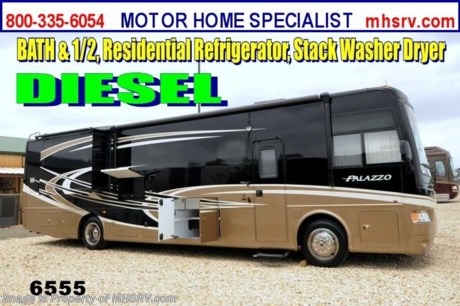 &lt;a href=&quot;http://www.mhsrv.com/thor-motor-coach/&quot;&gt;&lt;img src=&quot;http://www.mhsrv.com/images/sold-thor.jpg&quot; width=&quot;383&quot; height=&quot;141&quot; border=&quot;0&quot; /&gt;&lt;/a&gt;

&lt;object width=&quot;400&quot; height=&quot;300&quot;&gt;&lt;param name=&quot;movie&quot; value=&quot;http://www.youtube.com/v/_D_MrYPO4yY?version=3&amp;amp;hl=en_US&quot;&gt;&lt;/param&gt;&lt;param name=&quot;allowFullScreen&quot; value=&quot;true&quot;&gt;&lt;/param&gt;&lt;param name=&quot;allowscriptaccess&quot; value=&quot;always&quot;&gt;&lt;/param&gt;&lt;embed src=&quot;http://www.youtube.com/v/_D_MrYPO4yY?version=3&amp;amp;hl=en_US&quot; type=&quot;application/x-shockwave-flash&quot; width=&quot;400&quot; height=&quot;300&quot; allowscriptaccess=&quot;always&quot; allowfullscreen=&quot;true&quot;&gt;&lt;/embed&gt;&lt;/object&gt; #1 Volume Selling Thor Motor Coach Dealer in the World. /TX 6/3/13/ MSRP $212,004. All New 2014 Thor Motor Coach Palazzo Diesel Pusher. Model 36.1 Bath &amp; 1/2. This Diesel Pusher RV features (2) slide-out rooms including a driver&#39;s side full wall slide, booth dinette, LED TV and optional stack washer/dryer set. Optional equipment includes a Olympic Cherry wood package, Galleria full body paint exterior, Auburn Passage interior decor, exterior LCD TV, invisible front paint protection, overhead bunk &amp; stackable washer/dryer. The 2014 Palazzo also features a 300 HP Cummins diesel engine with 660 lbs. of torque, Freightliner XC chassis, 6000 Onan diesel generator with AGS, power driver&#39;s seat, inverter, LCD TV/DVD, residential refrigerator, solid surface countertops, (2) ducted roof A/C units, 3-camera monitoring system, one piece windshield, fiberglass storage compartments, fully automatic hydraulic leveling system, automatic entry step, electric patio awning and much more. CALL MOTOR HOME SPECIALIST at 800-335-6054 or Visit MHSRV .com FOR ADDITONAL PHOTOS, DETAILS, BROCHURE, FACTORY WINDOW STICKER, VIDEOS &amp; MORE. At Motor Home Specialist we DO NOT charge any prep or orientation fees like you will find at other dealerships. All sale prices include a 200 point inspection, interior &amp; exterior wash &amp; detail of vehicle, a thorough coach orientation with an MHS technician, an RV Starter&#39;s kit, a nights stay in our delivery park featuring landscaped and covered pads with full hook-ups and much more! Read From Thousands of Testimonials at MHSRV .com and See What They Had to Say About Their Experience at Motor Home Specialist. WHY PAY MORE?...... WHY SETTLE FOR LESS?