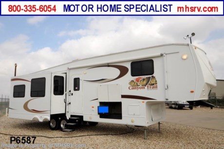 &lt;a href=&quot;http://www.mhsrv.com/5th-wheels/&quot;&gt;&lt;img src=&quot;http://www.mhsrv.com/images/sold-5thwheel.jpg&quot; width=&quot;383&quot; height=&quot;141&quot; border=&quot;0&quot; /&gt;&lt;/a&gt; Used Gulf Stream RV /MT 3/2/13/ - 2009 Gulf Stream Canyon Trail (35FSBT) with 2 slides is approximately 37 feet in length with a patio awning, water heater, 50 Amp service, pass-thru storage, aluminum wheels, black tank rinsing system, roof ladder, exterior entertainment system, CD/DVD player, sofa with queen hide-a-bed, free standing table that extends, 4 dinette chairs, night shades, 2 Lazy Boy style recliners, Fantastic Fan, ceiling fan, 2 fireplaces, kitchen island, microwave, 3 burner range with oven, refrigerator, all in 1 bath, glass door shower, queen size bed, ducted roof A/C system and 2 LCD TVs. For complete details visit Motor Home Specialist at MHSRV .com or 800-335-6054.