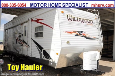 &lt;a href=&quot;http://www.mhsrv.com/5th-wheels/&quot;&gt;&lt;img src=&quot;http://www.mhsrv.com/images/sold-5thwheel.jpg&quot; width=&quot;383&quot; height=&quot;141&quot; border=&quot;0&quot; /&gt;&lt;/a&gt; Used Forest River RV /TX 3/4/13/ - This 2010 Forest River Wildwood LE Sport (29FBSRV) toy hauler is approximately 30 feet in length with bunk beds, a patio awning, water heater, exterior shower, roof ladder, fuel pump station, AM/FM radio, CD player, booth that converts to sleeper, microwave, 3 burner range with oven, refrigerator, all in 1 bath, shower, queen sized bed, ducted roof A/C system and much more. For complete details visit Motor Home Specialist at MHSRV .com or 800-335-6054.