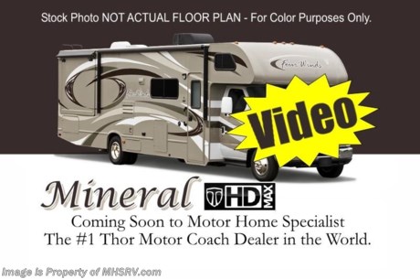 &lt;a href=&quot;http://www.mhsrv.com/thor-motor-coach/&quot;&gt;&lt;img src=&quot;http://www.mhsrv.com/images/sold-thor.jpg&quot; width=&quot;383&quot; height=&quot;141&quot; border=&quot;0&quot; /&gt;&lt;/a&gt;

#1 Volume Selling Thor Motor Coach Dealer in the World. /TX 5/27/13/ &lt;object width=&quot;400&quot; height=&quot;300&quot;&gt;&lt;param name=&quot;movie&quot; value=&quot;http://www.youtube.com/v/S7FvsC3Fiv4?version=3&amp;amp;hl=en_US&quot;&gt;&lt;/param&gt;&lt;param name=&quot;allowFullScreen&quot; value=&quot;true&quot;&gt;&lt;/param&gt;&lt;param name=&quot;allowscriptaccess&quot; value=&quot;always&quot;&gt;&lt;/param&gt;&lt;embed src=&quot;http://www.youtube.com/v/S7FvsC3Fiv4?version=3&amp;amp;hl=en_US&quot; type=&quot;application/x-shockwave-flash&quot; width=&quot;400&quot; height=&quot;300&quot; allowscriptaccess=&quot;always&quot; allowfullscreen=&quot;true&quot;&gt;&lt;/embed&gt;&lt;/object&gt;  MSRP $88,508. New 2014 Thor Motor Coach Four Winds Class C RV. Model 24C with slide-out, Ford E-350 chassis &amp; Ford Triton V-10 engine. This unit measures approximately 24 feet 11 inches in length. Optional equipment includes the all new HD-Max color exterior, cabover LED TV with DVD player, convection microwave, power vent in bedroom, exterior shower, gas/electric water heater, heated holding tanks, auto transfer switch, second auxiliary battery, wheel liners, valve stem extenders, keyless entry, spare tire, electric patio awning, back-up monitor, heated remote exterior mirrors with integrated side view cameras, leatherette driver &amp; passenger captain&#39;s chairs, cockpit carpet mat and wood dash applique. The Four Winds Class C RV has an incredible list of standard features for 2014 including Mega exterior storage, an LCD TV, power windows and locks, U-shaped dinette/sleeper with seat belts, tinted coach glass, molded front cap, double door refrigerator, skylight, roof ladder, roof A/C unit, 4000 Onan Micro Quiet generator, slick fiberglass exterior, patio awning, full extension drawer glides, bedspread &amp; pillow shams and much more. FOR ADDITIONAL INFORMATION, BROCHURE, WINDOW STICKER, PHOTOS &amp; VIDEOS PLEASE VISIT MOTOR HOME SPECIALIST AT MHSRV .com or CALL 800-335-6054. At Motor Home Specialist we DO NOT charge any prep or orientation fees like you will find at other dealerships. All sale prices include a 200 point inspection, interior &amp; exterior wash &amp; detail of vehicle, a thorough coach orientation with an MHS technician, an RV Starter&#39;s kit, a nights stay in our delivery park featuring landscaped and covered pads with full hook-ups and much more! Read From Thousands of Testimonials at MHSRV .com and See What They Had to Say About Their Experience at Motor Home Specialist. WHY PAY MORE?...... WHY SETTLE FOR LESS?
