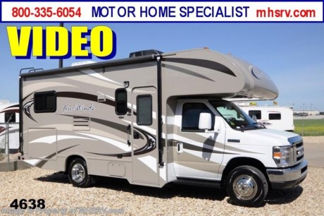 &lt;a href=&quot;http://www.mhsrv.com/thor-motor-coach/&quot;&gt;&lt;img src=&quot;http://www.mhsrv.com/images/sold-thor.jpg&quot; width=&quot;383&quot; height=&quot;141&quot; border=&quot;0&quot; /&gt;&lt;/a&gt;

&lt;object width=&quot;400&quot; height=&quot;300&quot;&gt;&lt;param name=&quot;movie&quot; value=&quot;http://www.youtube.com/v/S7FvsC3Fiv4?version=3&amp;amp;hl=en_US&quot;&gt;&lt;/param&gt;&lt;param name=&quot;allowFullScreen&quot; value=&quot;true&quot;&gt;&lt;/param&gt;&lt;param name=&quot;allowscriptaccess&quot; value=&quot;always&quot;&gt;&lt;/param&gt;&lt;embed src=&quot;http://www.youtube.com/v/S7FvsC3Fiv4?version=3&amp;amp;hl=en_US&quot; type=&quot;application/x-shockwave-flash&quot; width=&quot;400&quot; height=&quot;300&quot; allowscriptaccess=&quot;always&quot; allowfullscreen=&quot;true&quot;&gt;&lt;/embed&gt;&lt;/object&gt; MSRP $78,430. /Fort Worth TX 4/23/13/ - New 2014 Thor Motor Coach Four Winds Class C RV. Model 22E with Ford E-350 chassis &amp; Ford Triton V-10 engine. This unit measures approximately 23 feet 11 inches in length. Optional equipment includes the Mineral HD-Max Exterior, Cabover LED TV with DVD player, wheel liners, back-up monitor, auto transfer switch &amp; heated holding tanks. The Four Winds Class C RV has an incredible list of standard features for 2014 including Mega exterior storage, power windows and locks, U-shaped dinette/sleeper with seat belts, tinted coach glass, molded front cap, double door refrigerator, skylight, roof ladder, roof A/C unit, 4000 Onan Micro Quiet generator, slick fiberglass exterior, patio awning, full extension drawer glides, bedspread &amp; pillow shams and much more. FOR ADDITIONAL INFORMATION, BROCHURE, WINDOW STICKER, PHOTOS &amp; VIDEOS PLEASE VISIT MOTOR HOME SPECIALIST AT MHSRV .com or CALL 800-335-6054. At Motor Home Specialist we DO NOT charge any prep or orientation fees like you will find at other dealerships. All sale prices include a 200 point inspection, interior &amp; exterior wash &amp; detail of vehicle, a thorough coach orientation with an MHS technician, an RV Starter&#39;s kit, a nights stay in our delivery park featuring landscaped and covered pads with full hook-ups and much more! Read From Thousands of Testimonials at MHSRV .com and See What They Had to Say About Their Experience at Motor Home Specialist. WHY PAY MORE?...... WHY SETTLE FOR LESS?