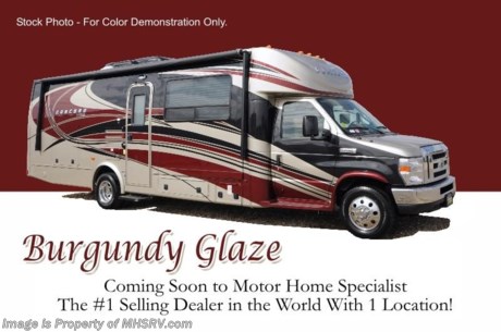 &lt;a href=&quot;http://www.mhsrv.com/coachmen-rv/&quot;&gt;&lt;img src=&quot;http://www.mhsrv.com/images/sold-coachmen.jpg&quot; width=&quot;383&quot; height=&quot;141&quot; border=&quot;0&quot; /&gt;&lt;/a&gt; Receive a $1,000 VISA Gift Card /Dallas TX 3/28/13/ + MHSRV Camper&#39;s Pkg. that includes a 32 inch LCD TV with Built in DVD Player, a Sony Play Station 3 with Blu-Ray capability, a GPS Navigation System, (4) Collapsible Chairs, a Large Collapsible Table, a Rolling Igloo Cooler, an Electric Grill and a Complete Grillers Utensil Set with purchase of this unit. Offer valid Jan. 2nd and ends Mar. 30th 2013. &lt;object width=&quot;400&quot; height=&quot;300&quot;&gt;&lt;param name=&quot;movie&quot; value=&quot;http://www.youtube.com/v/6cV1fU8yO8Q?version=3&amp;amp;hl=en_US&quot;&gt;&lt;/param&gt;&lt;param name=&quot;allowFullScreen&quot; value=&quot;true&quot;&gt;&lt;/param&gt;&lt;param name=&quot;allowscriptaccess&quot; value=&quot;always&quot;&gt;&lt;/param&gt;&lt;embed src=&quot;http://www.youtube.com/v/6cV1fU8yO8Q?version=3&amp;amp;hl=en_US&quot; type=&quot;application/x-shockwave-flash&quot; width=&quot;400&quot; height=&quot;300&quot; allowscriptaccess=&quot;always&quot; allowfullscreen=&quot;true&quot;&gt;&lt;/embed&gt;&lt;/object&gt;  MSRP $129,427. New 2013 Coachmen Concord 300TS w/3 Slide-out rooms. This luxury Class C RV measures approximately 30ft. 10in. Options include aluminum wheels, automatic satellite, leveling jacks, full body paint, exterior entertainment system, LCD TV w/DVD player in bedroom, second auxiliary battery, side view cameras, removable carpet, satellite radio, swivel driver &amp; passenger seats, heated tanks, tank gate valves, Travel Easy Roadside Assistance, 15,000 BTU A/C w/heat pump, windshield privacy cover and the Concord Value Pak which includes a 4KW Onan generator, stainless steel wheel liners, LED interior and exterior lighting, large LCD TV with speakers, power awning, roller bearing drawer glides and heated exterior mirrors with remote. A few standard features include the Ford E-450 super duty chassis, Ride-Rite air assist suspension system, exterior speakers &amp; the Azdel super light composite sidewalls. Motor Home Specialist is the largest volume selling motor home dealer in the world with 1 location! FOR ADDITIONAL PHOTOS, DETAILS, BROCHURE, FACTORY WINDOW STICKER, VIDEOS and more please visit MHSRV .com or call 800-335-6054. At Motor Home Specialist we DO NOT charge any prep or orientation fees like you will find at other dealerships. All sale prices include a 200 point inspection, interior &amp; exterior wash &amp; detail of vehicle, a thorough coach orientation with an MHS technician, an RV Starter&#39;s kit, a nights stay in our delivery park featuring landscaped and covered pads with full hook-ups and much more! Read From Thousands of Testimonials at MHSRV .com and See What They Had to Say About Their Experience at Motor Home Specialist. WHY PAY MORE?...... WHY SETTLE FOR LESS?