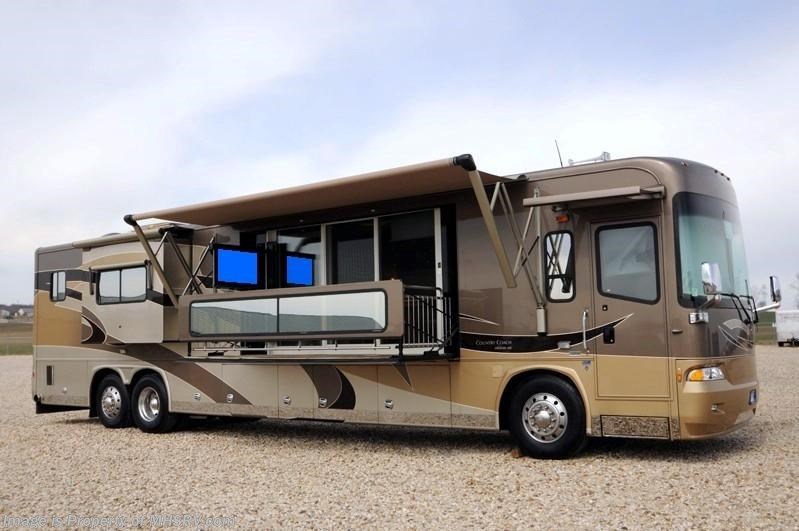 44 Veranda Rv 2009 Country Coach Veranda Bath & 1/2 Luxury RV W/4 Slides including ...