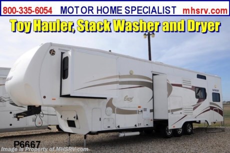 &lt;a href=&quot;http://www.mhsrv.com/5th-wheels/&quot;&gt;&lt;img src=&quot;http://www.mhsrv.com/images/sold-5thwheel.jpg&quot; width=&quot;383&quot; height=&quot;141&quot; border=&quot;0&quot; /&gt;&lt;/a&gt; Used Peterson RV /KS 3/21/13/ - 2010 Excel Wild Cargo (39T) toy hauler is approximately 41 feet in length with 3 slides, patio awning, electric/gas water heater, 50 Amp service, pass-thru storage, full length slide-out cargo tray, aluminum wheels, water manifold, black tank rinsing system, water filtration system, exterior shower, leather sofa, leather booth that converts to sleeper, workstation, fireplace, day/night shades, ceiling fan, fold up counter, convection microwave, 3 burner range with gas oven, central vacuum, solid surface counters, 4 door refrigerator, all in 1 bath, washer/dryer stack, glass door shower, queen size bed, 2 bunk beds in toy box, ducted roof A/C and 2 LCD TVs. For complete details visit Motor Home Specialist at MHSRV .com or 800-335-6054.