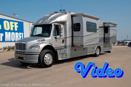 &lt;a href=&quot;http://www.mhsrv.com/other-rvs-for-sale/dynamax-rv/&quot;&gt;&lt;img src=&quot;http://www.mhsrv.com/images/sold-dynamax.jpg&quot; width=&quot;383&quot; height=&quot;141&quot; border=&quot;0&quot; /&gt;&lt;/a&gt;

&lt;object width=&quot;400&quot; height=&quot;300&quot;&gt;&lt;param name=&quot;movie&quot; value=&quot;//www.youtube.com/v/u6yym2qYst0?hl=en_US&amp;amp;version=3&quot;&gt;&lt;/param&gt;&lt;param name=&quot;allowFullScreen&quot; value=&quot;true&quot;&gt;&lt;/param&gt;&lt;param name=&quot;allowscriptaccess&quot; value=&quot;always&quot;&gt;&lt;/param&gt;&lt;embed src=&quot;//www.youtube.com/v/u6yym2qYst0?hl=en_US&amp;amp;version=3&quot; type=&quot;application/x-shockwave-flash&quot; width=&quot;400&quot; height=&quot;300&quot; allowscriptaccess=&quot;always&quot; allowfullscreen=&quot;true&quot;&gt;&lt;/embed&gt;&lt;/object&gt; MHSRV is celebrating the 4th of July all Month long! / CO 8/7/13/ We will Donate $1,000 to the Intrepid Fallen Heroes Fund with purchase of this unit, PLUS you will also receive a $2,000 VISA Gift Card as well. Offer ends July 31st, 2013. New 2013 Dynamax Dynaquest 340XL is approximately 34 feet 11 inches in length and is powered by a 350 HP Cummins diesel engine with an Allison 6 speed automatic transmission and a Freightliner chassis. This beautiful RV has 2 slides and options include: Quick Silver full body paint, Alabastor interior, early american cherry cabinetry, (2) low profile 15,000 BTU A/C&#39;s with heat pump, brake controller, 7 -way flat pin tow connection, side view cameras, back up monitor, exterior park cable hookup, Girard power awning, GPS, 8KW generator, (3) 4D batteries, 3,000 watt inverter, ceramic tile floors, 20K lb. hitch, Bose integrated sound system in bedroom, Trimark keyless entry for the truck and entry door, fully automatic leveling system, power reels, in motion dome satellite, flex steel hide-a-bed with air mattress and a refrigerator with ice maker. For complete details visit Motor Home Specialist at MHSRV .com or 800-335-6054. &lt;object width=&quot;400&quot; height=&quot;300&quot;&gt;&lt;param name=&quot;movie&quot; value=&quot;http://www.youtube.com/v/fBpsq4hH-Ws?version=3&amp;amp;hl=en_US&quot;&gt;&lt;/param&gt;&lt;param name=&quot;allowFullScreen&quot; value=&quot;true&quot;&gt;&lt;/param&gt;&lt;param name=&quot;allowscriptaccess&quot; value=&quot;always&quot;&gt;&lt;/param&gt;&lt;embed src=&quot;http://www.youtube.com/v/fBpsq4hH-Ws?version=3&amp;amp;hl=en_US&quot; type=&quot;application/x-shockwave-flash&quot; width=&quot;400&quot; height=&quot;300&quot; allowscriptaccess=&quot;always&quot; allowfullscreen=&quot;true&quot;&gt;&lt;/embed&gt;&lt;/object&gt;
