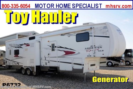&lt;a href=&quot;http://www.mhsrv.com/5th-wheels/&quot;&gt;&lt;img src=&quot;http://www.mhsrv.com/images/sold-5thwheel.jpg&quot; width=&quot;383&quot; height=&quot;141&quot; border=&quot;0&quot; /&gt;&lt;/a&gt; Used Forest River RV /TX 4/10/13/ 2007 Forest River XLR (387RLTS) is approximately 39 feet in length with 2 slides. This bunk model toy hauler RV has a 5.5KW Onan gas generator, patio awning, water heater, 50 Amp service, pass-thru storage, aluminum wheels, black tank rinsing system, water filtration system, tank heater, exterior shower, roof ladder, sofa with queen hide-a-bed, booth converts to sleeper, night shades, kitchen island, 2 bar stools, fold up counter, microwave, 3 burner range with oven, sink covers, refrigerator, glass door tub with seat, queen bed, loft over bed, 2 ducted roof A/Cs and 2 TVs. For complete details visit Motor Home Specialist at MHSRV .com or 800-335-6054.
