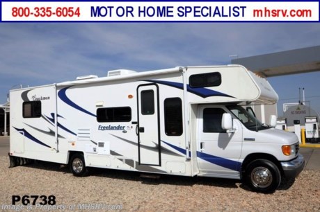 &lt;a href=&quot;http://www.mhsrv.com/coachmen-rv/&quot;&gt;&lt;img src=&quot;http://www.mhsrv.com/images/sold-coachmen.jpg&quot; width=&quot;383&quot; height=&quot;141&quot; border=&quot;0&quot; /&gt;&lt;/a&gt; Used Coachmen RV /TX 3/29/13/ - 2007 Coachmen Freelander (3150SS) with slide and 26,230 miles. This RV is approximately 31 feet in length with a 6.8L Ford engine, Ford 5 speed transmission, Ford 450 chassis, power windows and locks, 4KW Onan generator, patio awning, slide-out room toppers, electric/gas water heater, pass-thru storage, tank heater, cruise control, tilt steering wheel, in dash CD player, dual safety airbags, wheel simulators,  roof ladder, gravel skirt, 7 foot ceilings, sofa with queen hide-a-bed, booth converts to sleeper, additional chair with seat belt, night shades, microwave, 3 burner range with oven, refrigerator, glass door shower, cab over bunk and much more. For complete details visit Motor Home Specialist at MHSRV .com or 800-335-6054.
