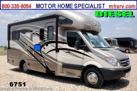/TX 10/15/2013 &lt;a href=&quot;http://www.mhsrv.com/thor-motor-coach/&quot;&gt;&lt;img src=&quot;http://www.mhsrv.com/images/sold-thor.jpg&quot; width=&quot;383&quot; height=&quot;141&quot; border=&quot;0&quot; /&gt;&lt;/a&gt; YEAR END CLOSE-OUT! Purchase this unit anytime before Dec. 30th, 2013 and receive a $2,000 VISA Gift Card. MHSRV will also Donate $1,000 to Cook Children&#39;s. Complete details at MHSRV .com or 800-335-6054. For the Lowest Price &amp; Largest Selection Visit the #1 Volume Selling Dealer in the World at MHSRV .com or Call 800-335-6054. MSRP $126,963.   New 2014 Thor Motor Coach Chateau Citation Sprinter Diesel. Model 24SA. This RV measures approximately 24ft. 6in. in length &amp; features a slide-out room. Optional equipment includes the Irish Cream full body paint exterior, LCD TV in bedroom, leatherette U-Shaped dinette, solid surface kitchen counter, wood dash applique, Fantastic Fan, Onan diesel generator, heated holding tank pads &amp; second auxiliary battery. The all new 2014 Chateau Citation Sprinter also features a turbo diesel engine, AM/FM/CD, power windows &amp; locks, keyless entry &amp; much more. For additional photos and information on this unit please visit Motor Home Specialist at MHSRV .com or call 800-335-6054. At Motor Home Specialist we DO NOT charge any prep or orientation fees like you will find at other dealerships. All sale prices include a 200 point inspection, interior &amp; exterior wash &amp; detail of vehicle, a thorough coach orientation with an MHS technician, an RV Starter&#39;s kit, a nights stay in our delivery park featuring landscaped and covered pads with full hook-ups and much more! Read From Thousands of Testimonials at MHSRV .com and See What They Had to Say About Their Experience at Motor Home Specialist. WHY PAY MORE?...... WHY SETTLE FOR LESS?