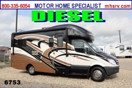 /TX 2/17/2014 &lt;a href=&quot;http://www.mhsrv.com/thor-motor-coach/&quot;&gt;&lt;img src=&quot;http://www.mhsrv.com/images/sold-thor.jpg&quot; width=&quot;383&quot; height=&quot;141&quot; border=&quot;0&quot;/&gt;&lt;/a&gt; Receive a $1,000 VISA Gift Card with purchase at The #1 Volume Selling Motor Home Dealer in the World! Offer expires March 31st, 2013. Visit MHSRV .com or Call 800-335-6054 for complete details.   MSRP $117,595. New 2014 Thor Motor Coach Chateau Citation Sprinter Diesel. Model 24SA. This RV measures approximately 24ft. 6in. in length &amp; features a slide-out room. Optional equipment includes the Cafe Mocha full body paint exterior, LCD TV in bedroom, leatherette U-Shaped dinette, solid surface kitchen counter, wood dash applique, Fantastic Fan, generator, heated holding tank pads &amp; second auxiliary battery. The all new 2014 Chateau Citation Sprinter also features a turbo diesel engine, AM/FM/CD, power windows &amp; locks, keyless entry &amp; much more. For additional photos and information on this unit please visit Motor Home Specialist at MHSRV .com or call 800-335-6054. At Motor Home Specialist we DO NOT charge any prep or orientation fees like you will find at other dealerships. All sale prices include a 200 point inspection, interior &amp; exterior wash &amp; detail of vehicle, a thorough coach orientation with an MHS technician, an RV Starter&#39;s kit, a nights stay in our delivery park featuring landscaped and covered pads with full hook-ups and much more! Read From Thousands of Testimonials at MHSRV .com and See What They Had to Say About Their Experience at Motor Home Specialist. WHY PAY MORE?...... WHY SETTLE FOR LESS?