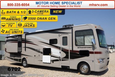 /OK 5/19/2014 &lt;a href=&quot;http://www.mhsrv.com/thor-motor-coach/&quot;&gt;&lt;img src=&quot;http://www.mhsrv.com/images/sold-thor.jpg&quot; width=&quot;383&quot; height=&quot;141&quot; border=&quot;0&quot;/&gt;&lt;/a&gt; 2014 CLOSEOUT! Receive a $1,000 VISA Gift Card with purchase from Motor Home Specialist while supplies last!  &lt;object width=&quot;400&quot; height=&quot;300&quot;&gt;&lt;param name=&quot;movie&quot; value=&quot;//www.youtube.com/v/kmlpm26tPJA?hl=en_US&amp;amp;version=3&quot;&gt;&lt;/param&gt;&lt;param name=&quot;allowFullScreen&quot; value=&quot;true&quot;&gt;&lt;/param&gt;&lt;param name=&quot;allowscriptaccess&quot; value=&quot;always&quot;&gt;&lt;/param&gt;&lt;embed src=&quot;//www.youtube.com/v/kmlpm26tPJA?hl=en_US&amp;amp;version=3&quot; type=&quot;application/x-shockwave-flash&quot; width=&quot;400&quot; height=&quot;300&quot; allowscriptaccess=&quot;always&quot; allowfullscreen=&quot;true&quot;&gt;&lt;/embed&gt;&lt;/object&gt;  MSRP $127,782. Thor Motor Coach Windsport 34E Bath &amp; 1/2 Model. This all new Class A motor home measures approximately 35 feet 5 inches in length &amp; features a 22,000-lb. Ford chassis, a V-10 Ford engine, (2) slide-out rooms, a leatherette U-Shaped dinette &amp; a feature wall LCD TV that is viewable even when traveling. The 2014 Windsport 34E features progressive styled front and rear caps, 82 inch ceilings, a floor to ceiling pantry, a leatherette hide-a-bed sofa, stack washer/dryer prep, automatic leveling jacks, an Onan generator, electric entry step, 5,000 lb. hitch and much more. Optional equipment includes the all new Vintage Maple wood package, Autumn Fire HD-Max exterior, bedroom LCD TV, large exterior TV, solid surface kitchen countertop, electric drop-down over head bunk, power roof vent, valve stem extenders, heated holding tanks, power driver seat and heated remote exterior mirrors with integrated side vision cameras. FOR ADDITIONAL DETAILS, VIDEOS &amp; MORE PLEASE VISIT MOTOR HOME SPECIALIST at MHSRV .com or Call 800-335-6054. At Motor Home Specialist we DO NOT charge any prep or orientation fees like you will find at other dealerships. All sale prices include a 200 point inspection, interior &amp; exterior wash &amp; detail of vehicle, a thorough coach orientation with an MHS technician, an RV Starter&#39;s kit, a nights stay in our delivery park featuring landscaped and covered pads with full hook-ups and much more! Read From Thousands of Testimonials at MHSRV .com and See What They Had to Say About Their Experience at Motor Home Specialist. WHY PAY MORE?...... WHY SETTLE FOR LESS?