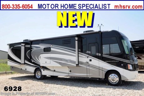 &lt;a href=&quot;http://www.mhsrv.com/thor-motor-coach/&quot;&gt;&lt;img src=&quot;http://www.mhsrv.com/images/sold-thor.jpg&quot; width=&quot;383&quot; height=&quot;141&quot; border=&quot;0&quot; /&gt;&lt;/a&gt; &lt;object width=&quot;400&quot; height=&quot;300&quot;&gt;&lt;param name=&quot;movie&quot; value=&quot;http://www.youtube.com/v/_D_MrYPO4yY?version=3&amp;amp;hl=en_US&quot;&gt;&lt;/param&gt;&lt;param name=&quot;allowFullScreen&quot; value=&quot;true&quot;&gt;&lt;/param&gt;&lt;param name=&quot;allowscriptaccess&quot; value=&quot;always&quot;&gt;&lt;/param&gt;&lt;embed src=&quot;http://www.youtube.com/v/_D_MrYPO4yY?version=3&amp;amp;hl=en_US&quot; type=&quot;application/x-shockwave-flash&quot; width=&quot;400&quot; height=&quot;300&quot; allowscriptaccess=&quot;always&quot; allowfullscreen=&quot;true&quot;&gt;&lt;/embed&gt;&lt;/object&gt; #1 THOR MOTOR COACH DEALER IN AMERICA! /TX 7/13/13/ For the Lowest Price Please Visit MHSRV .com or Call 800-335-6054. MSRP $156,947. New 2014 Thor Motor Coach Challenger. Model 37DT. This luxury RV measures approximately 37 feet 10 inches in length and features (3) slide-out rooms. The all new DT floor plan is highlighted by the extendable L-Shaped sofa &amp; fireplace in the living room, the U-shaped booth dinette and the large double lavy bathroom. Optional equipment includes a Vintage Maple wood package, Silver Medallion full body paint exterior, side-by-side refrigerator, 3-burner range with oven and dual pane windows. The 2014 Thor Motor Coach Challenger also features one of the most impressive lists of standard equipment in the RV industry including a Ford Triton V-10 engine, 5-speed automatic transmission, exterior entertainment system, 1800-watt inverter, 22-Series ford chassis with aluminum wheels, fully automatic hydraulic leveling system, electric patio awning, side hinged baggage doors, iPod docking station, DVD, LCD TVs, day/night shades, Corian kitchen counter, dual roof A/C units, 5500 Onan Marquis Gold generator, gas/electric water heater, heated and enclosed holding tanks and much more. CALL MOTOR HOME SPECIALIST at 800-335-6054 or Visit MHSRV .com FOR ADDITONAL PHOTOS, DETAILS, BROCHURE, WINDOW STICKER, VIDEOS &amp; MORE. At Motor Home Specialist we DO NOT charge any prep or orientation fees like you will find at other dealerships. All sale prices include a 200 point inspection, interior &amp; exterior wash &amp; detail of vehicle, a thorough coach orientation with an MHS technician, an RV Starter&#39;s kit, a nights stay in our delivery park featuring landscaped and covered pads with full hook-ups and much more! Read From Thousands of Testimonials at MHSRV .com and See What They Had to Say About Their Experience at Motor Home Specialist. WHY PAY MORE?...... WHY SETTLE FOR LESS?