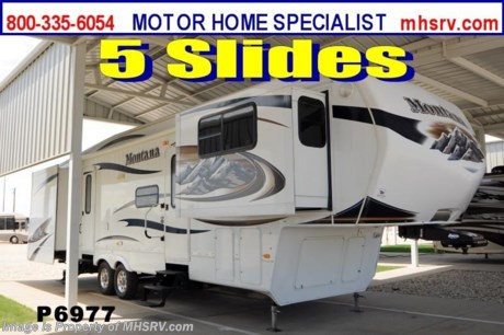 &lt;a href=&quot;http://www.mhsrv.com/5th-wheels/&quot;&gt;&lt;img src=&quot;http://www.mhsrv.com/images/sold-5thwheel.jpg&quot; width=&quot;383&quot; height=&quot;141&quot; border=&quot;0&quot; /&gt;&lt;/a&gt; Used Keystone RV /Austin TX 5/13/13/ - 2010 Keystone Montana (3750FL) is approximately 38 feet in length with 5 SLIDES, electric/gas water heater, power patio awning, aluminum wheels, exterior shower, fireplace, 50 Amp service, black tank rinsing system, roof ladder, 2 sofas with queen hide-a-bed, free standing table that extends, 4 dinette chairs, day/night shades, Fantastic Vent, ceiling fan, fold up counter, convection microwave, 3 burner range with oven, central vacuum, sink covers, sold surface counters, 4 door refrigerator, all in 1 bath, washer/dryer combo, glass door shower, king size pillow top mattress, 2 ducted roof A/Cs, 2 LCD TVs and much more.