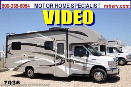/ TX 9/2/13 &lt;a href=&quot;http://www.mhsrv.com/thor-motor-coach/&quot;&gt;&lt;img src=&quot;http://www.mhsrv.com/images/sold-thor.jpg&quot; width=&quot;383&quot; height=&quot;141&quot; border=&quot;0&quot; /&gt;&lt;/a&gt;
Purchase any time before the World&#39;s RV Show ends Sept. 14th, 2013 and MHSRV will Donate $1,000 to the Intrepid Fallen Heroes Fund with purchase of this unit. Complete details at MHSRV .com or 800-335-6054. #1 Volume Selling Thor Motor Coach Dealer in the World. &lt;object width=&quot;400&quot; height=&quot;300&quot;&gt;&lt;param name=&quot;movie&quot; value=&quot;http://www.youtube.com/v/S7FvsC3Fiv4?version=3&amp;amp;hl=en_US&quot;&gt;&lt;/param&gt;&lt;param name=&quot;allowFullScreen&quot; value=&quot;true&quot;&gt;&lt;/param&gt;&lt;param name=&quot;allowscriptaccess&quot; value=&quot;always&quot;&gt;&lt;/param&gt;&lt;embed src=&quot;http://www.youtube.com/v/S7FvsC3Fiv4?version=3&amp;amp;hl=en_US&quot; type=&quot;application/x-shockwave-flash&quot; width=&quot;400&quot; height=&quot;300&quot; allowscriptaccess=&quot;always&quot; allowfullscreen=&quot;true&quot;&gt;&lt;/embed&gt;&lt;/object&gt;  MSRP $88,508. New 2014 Thor Motor Coach Four Winds Class C RV. Model 24C with slide-out, Ford E-350 chassis &amp; Ford Triton V-10 engine. This unit measures approximately 24 feet 11 inches in length. Optional equipment includes the all new HD-Max color exterior, cabover LED TV with DVD player, convection microwave, power vent, exterior shower, gas/electric water heater, heated holding tanks, auto transfer switch, second auxiliary battery, wheel liners, valve stem extenders, keyless entry, spare tire, electric patio awning, back-up monitor, heated remote exterior mirrors with integrated side view cameras, leatherette driver &amp; passenger captain&#39;s chairs, cockpit carpet mat and wood dash applique. The Four Winds Class C RV has an incredible list of standard features for 2014 including Mega exterior storage, an LCD TV, power windows and locks, U-shaped dinette/sleeper with seat belts, tinted coach glass, molded front cap, double door refrigerator, skylight, roof ladder, roof A/C unit, 4000 Onan Micro Quiet generator, slick fiberglass exterior, patio awning, full extension drawer glides, bedspread &amp; pillow shams and much more. FOR ADDITIONAL INFORMATION, BROCHURE, WINDOW STICKER, PHOTOS &amp; VIDEOS PLEASE VISIT MOTOR HOME SPECIALIST AT MHSRV .com or CALL 800-335-6054. At Motor Home Specialist we DO NOT charge any prep or orientation fees like you will find at other dealerships. All sale prices include a 200 point inspection, interior &amp; exterior wash &amp; detail of vehicle, a thorough coach orientation with an MHS technician, an RV Starter&#39;s kit, a nights stay in our delivery park featuring landscaped and covered pads with full hook-ups and much more! Read From Thousands of Testimonials at MHSRV .com and See What They Had to Say About Their Experience at Motor Home Specialist. WHY PAY MORE?...... WHY SETTLE FOR LESS?