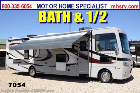/TX 12/13/2013 &lt;a href=&quot;http://www.mhsrv.com/thor-motor-coach/&quot;&gt;&lt;img src=&quot;http://www.mhsrv.com/images/sold-thor.jpg&quot; width=&quot;383&quot; height=&quot;141&quot; border=&quot;0&quot; /&gt;&lt;/a&gt; YEAR END CLOSE-OUT! Purchase this unit anytime before Dec. 30th, 2013 and receive a $2,000 VISA Gift Card. MHSRV will also Donate $1,000 to Cook Children&#39;s. Complete details at MHSRV .com or 800-335-6054. For the Lowest Price &amp; Largest Selection Visit the #1 Volume Selling Dealer in the World at MHSRV .com or Call 800-335-6054. &lt;object width=&quot;400&quot; height=&quot;300&quot;&gt;&lt;param name=&quot;movie&quot; value=&quot;http://www.youtube.com/v/fBpsq4hH-Ws?version=3&amp;amp;hl=en_US&quot;&gt;&lt;/param&gt;&lt;param name=&quot;allowFullScreen&quot; value=&quot;true&quot;&gt;&lt;/param&gt;&lt;param name=&quot;allowscriptaccess&quot; value=&quot;always&quot;&gt;&lt;/param&gt;&lt;embed src=&quot;http://www.youtube.com/v/fBpsq4hH-Ws?version=3&amp;amp;hl=en_US&quot; type=&quot;application/x-shockwave-flash&quot; width=&quot;400&quot; height=&quot;300&quot; allowscriptaccess=&quot;always&quot; allowfullscreen=&quot;true&quot;&gt;&lt;/embed&gt;&lt;/object&gt; MSRP $125,532. Thor Motor Coach Hurricane 34E Bath &amp; 1/2 Model. This all new Class A motor home measures approximately 35 feet 5 inches in length &amp; features a 22,000 lb. Ford chassis, a V-10 Ford engine, (2) slide-out rooms, a leatherette U-Shaped dinette &amp; a feature wall LCD TV that is viewable even when traveling. Other exciting new features on the 2014 Hurricane 34E include all new progressive styled front and rear caps, taller interior ceiling heights (now 82 inches), a floor to ceiling pantry, a leatherette hide-a-bed sofa, stack washer/dryer prep, automatic leveling jacks, an Onan generator, second auxiliary batteries, electric/gas water heater, rear roof air conditioner, electric entry step, 5,000 lb. hitch and much more. Optional equipment includes the Olympic Cherry wood package, Lacquer HD-Max exterior, bedroom LCD TV, exterior entertainment center, solid surface kitchen counter, electric drop down over head bunk above captain&#39;s chairs, heated holding tank pads, power roof vent, valve stem extenders, power driver seat and heated power mirrors with integrated side view cameras. FOR FOR INTERNET SALE PRICE, ADDITIONAL DETAILS, VIDEOS &amp; MORE PLEASE VISIT MOTOR HOME SPECIALIST at MHSRV .com or Call 800-335-6054. At Motor Home Specialist we DO NOT charge any prep or orientation fees like you will find at other dealerships. All sale prices include a 200 point inspection, interior &amp; exterior wash &amp; detail of vehicle, a thorough coach orientation with an MHS technician, an RV Starter&#39;s kit, a nights stay in our delivery park featuring landscaped and covered pads with full hook-ups and much more! Read From Thousands of Testimonials at MHSRV .com and See What They Had to Say About Their Experience at Motor Home Specialist. WHY PAY MORE?...... WHY SETTLE FOR LESS?
