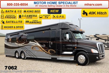 /FL 6/9/2014 &lt;a href=&quot;http://www.mhsrv.com/other-rvs-for-sale/dynamax-rv/&quot;&gt;&lt;img src=&quot;http://www.mhsrv.com/images/sold-dynamax.jpg&quot; width=&quot;383&quot; height=&quot;141&quot; border=&quot;0&quot;/&gt;&lt;/a&gt; 2014 CLOSEOUT! Receive a $1,000 VISA Gift Card with purchase from Motor Home Specialist while supplies last! Family Owned &amp; Operated and the #1 Volume Selling Motor Home Dealer in the World.  MSRP $661,248. 2014 DynaMax Grand Sport Ultra 453UL Luxury Diesel Motor Coach. The first custom bath &amp; 1/2 of its kind! The 453UL Model  is approximately 44 feet 11 inches with 3 slides including a full wall slide and features a Regency Cherry Glazed wood package, 12 by 24 custom ordered ceramic tile throughout the entire coach with glass mosaic tile inserts, mosaic tile backsplashes, a 66.5 by 74 inch king sized bed, decorative ceiling features in the living room and bedroom, custom exterior paint scheme and colors (Motor Home Specialist exclusive) &amp; custom ordered Ultra Leather seats with &quot;Steer hide&quot; distressed UL inserts. Other options include Custom Copper Mountain interior, in motion satellite system, stackable washer and dryer, AC/DC portable exterior refrigerator/freezer, upgraded 12KW generator, a second 300 watt Xantrax inverter, (4) 8D lifeline batteries, upgraded 40,000 lb. hitch, a third 15,000 BTU A/C with heat pump, brake controller which includes a 7-way flat pin tow connection, exterior park cable hookup, a large exterior flat screen TV, radiant floor heat in the living room, galley and bath. The Grand Sport Ultra is powered by the 15.0L 525HP Cummins ISX diesel with 1,850 ft. lb. of torque and an Allison 4,000 TRV 6-speed automatic transmission. It rides on the massive Freightliner Cascadia chassis with 14,600 lb. Taperleaf front suspension, Quiet Ride rear axle with Airliner rear suspension, 11/32 inch x 3-1/2 inch  10-15/16 inch steel frame with 1/4 inch C-Channel inner frame reinforcement, 140 gallon fuel capacity, XZA3 Michelin tires (16 ply fronts). Cummins compression brake with dash switch &amp; Accuride high polished aluminum wheels. For additional coach information, brochures, window sticker, videos, photos, Dynamax reviews &amp; testimonials as well as additional information about Motor Home Specialist and our manufacturers please visit us at MHSRV .com or call 800-335-6054. At Motor Home Specialist we DO NOT charge any prep or orientation fees like you will find at other dealerships. All sale prices include a 200 point inspection, interior &amp; exterior wash &amp; detail of vehicle, a thorough coach orientation with an MHS technician, an RV Starter&#39;s kit, a nights stay in our delivery park featuring landscaped and covered pads with full hook-ups and much more. WHY PAY MORE?... WHY SETTLE FOR LESS?